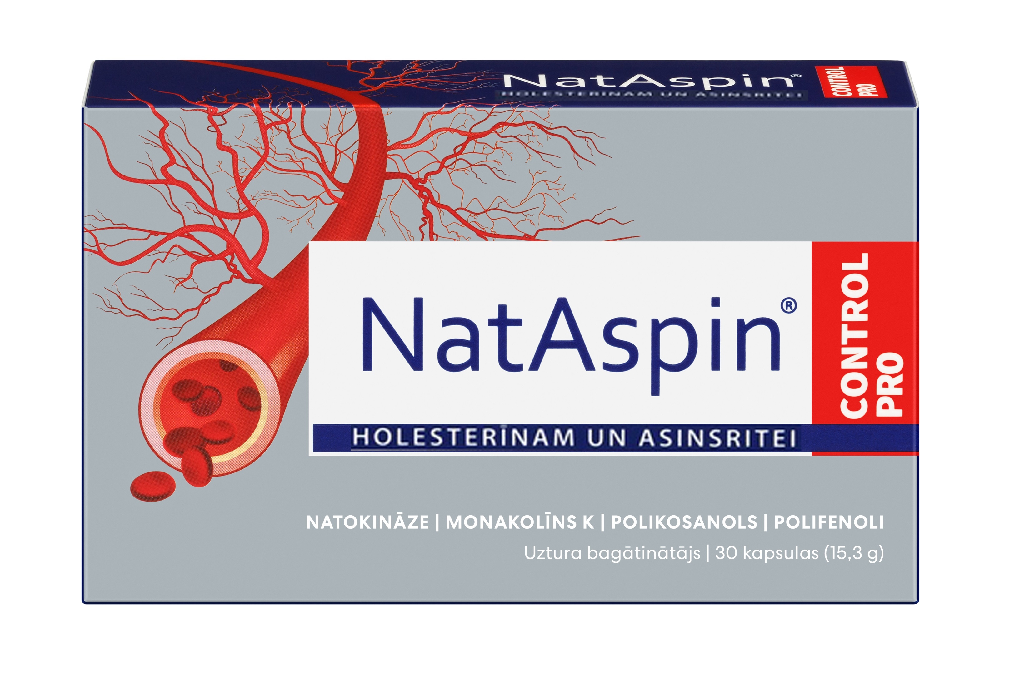 NatAspin® Control Pro kapsulas, 30 gab. - Produkta attēls 