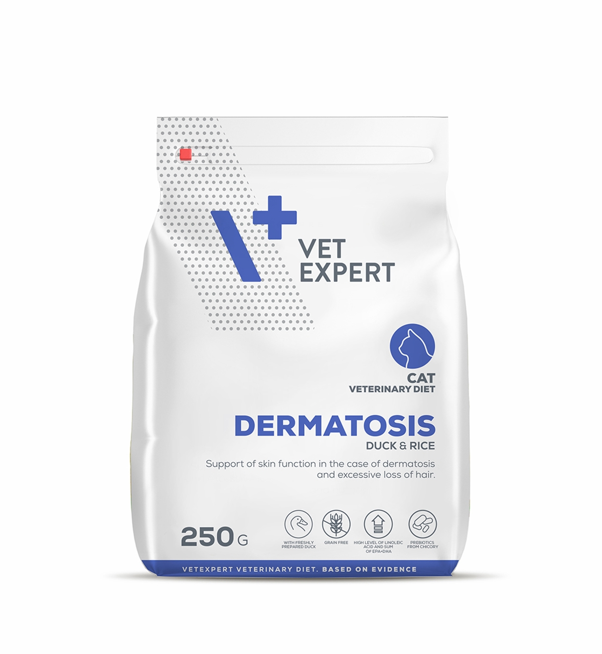 4T VD KAĶU DERMATOSIS SAUSĀ B PĪLE/RĪSI 250G - Produkta attēls 