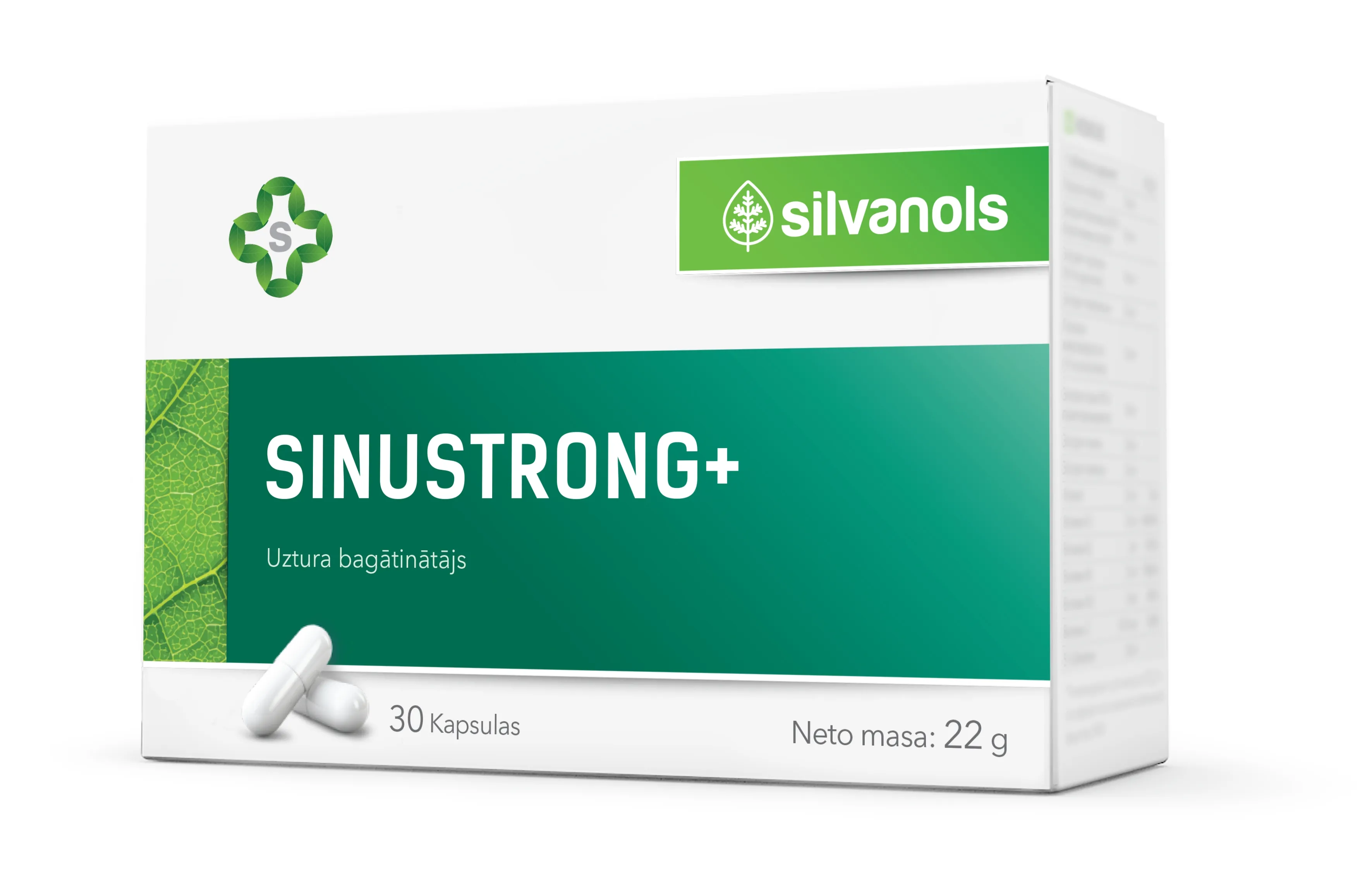 SILVANOLS Sinustrong pluss kapsulas, 30 gab. - Produkta attēls 