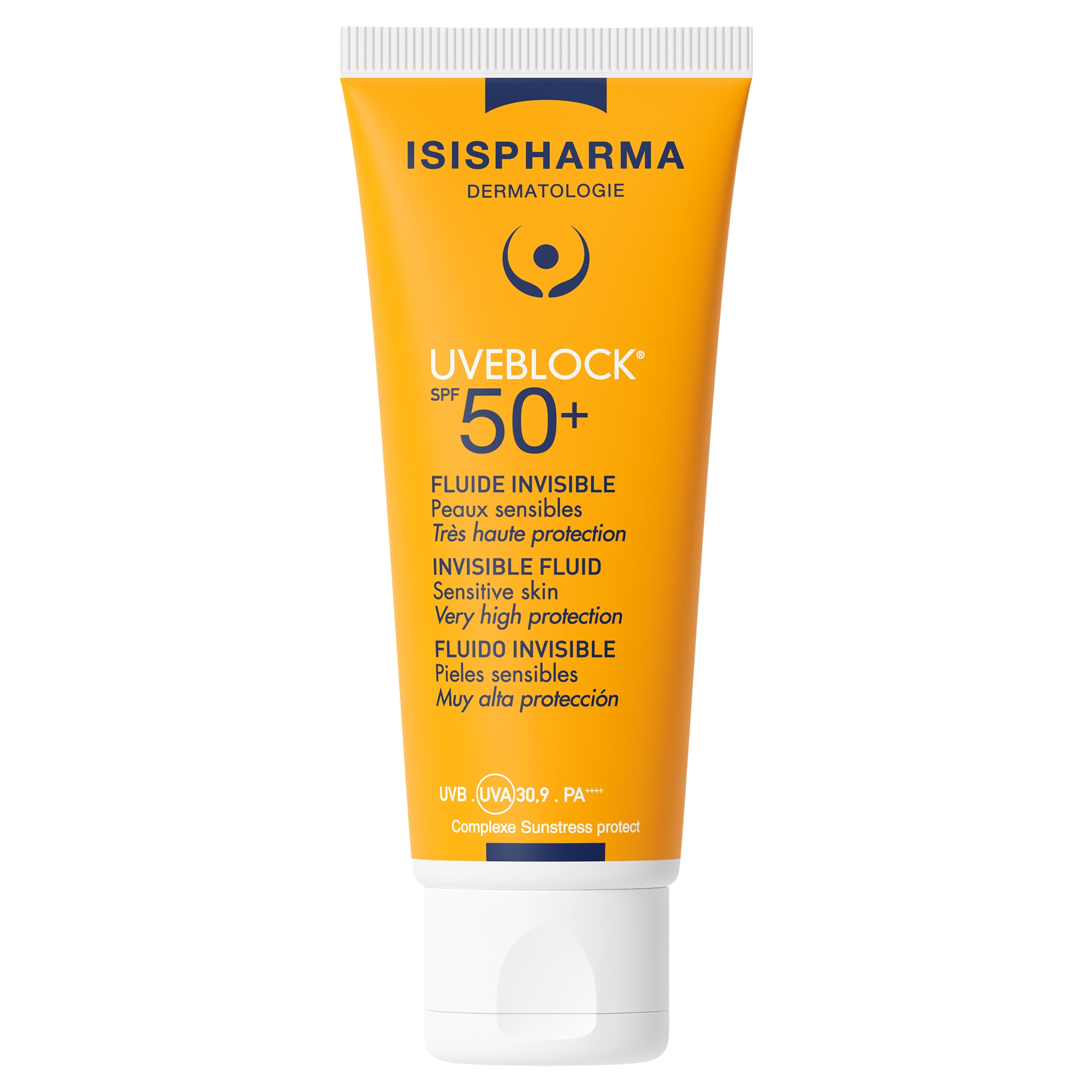 ISISPHARMA Uveblock SPF50+ Invisible Tint Light fluīds, 40 ml - Produkta attēls 