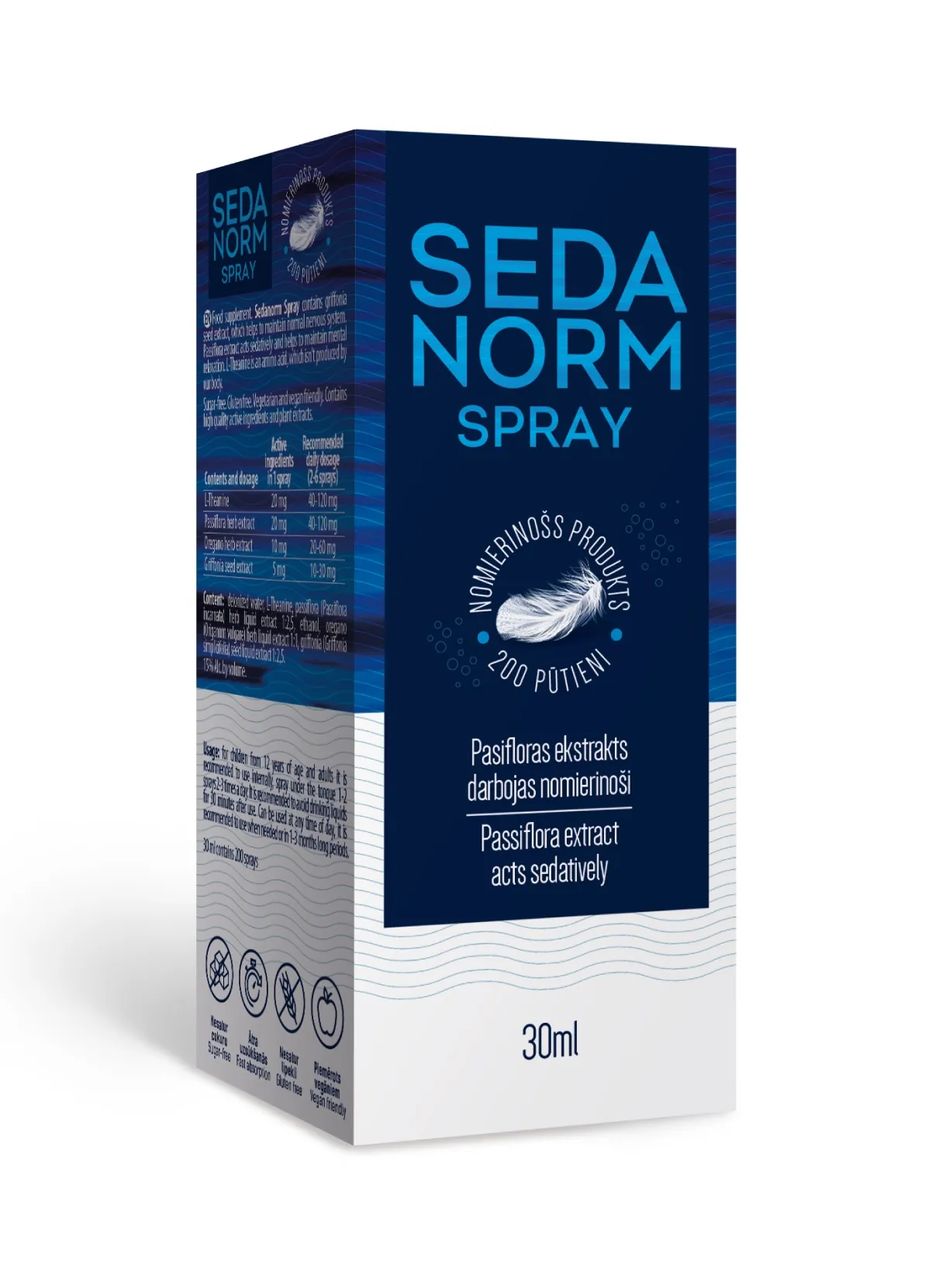 Sedanorm sprejs, 30 ml - Produkta attēls 