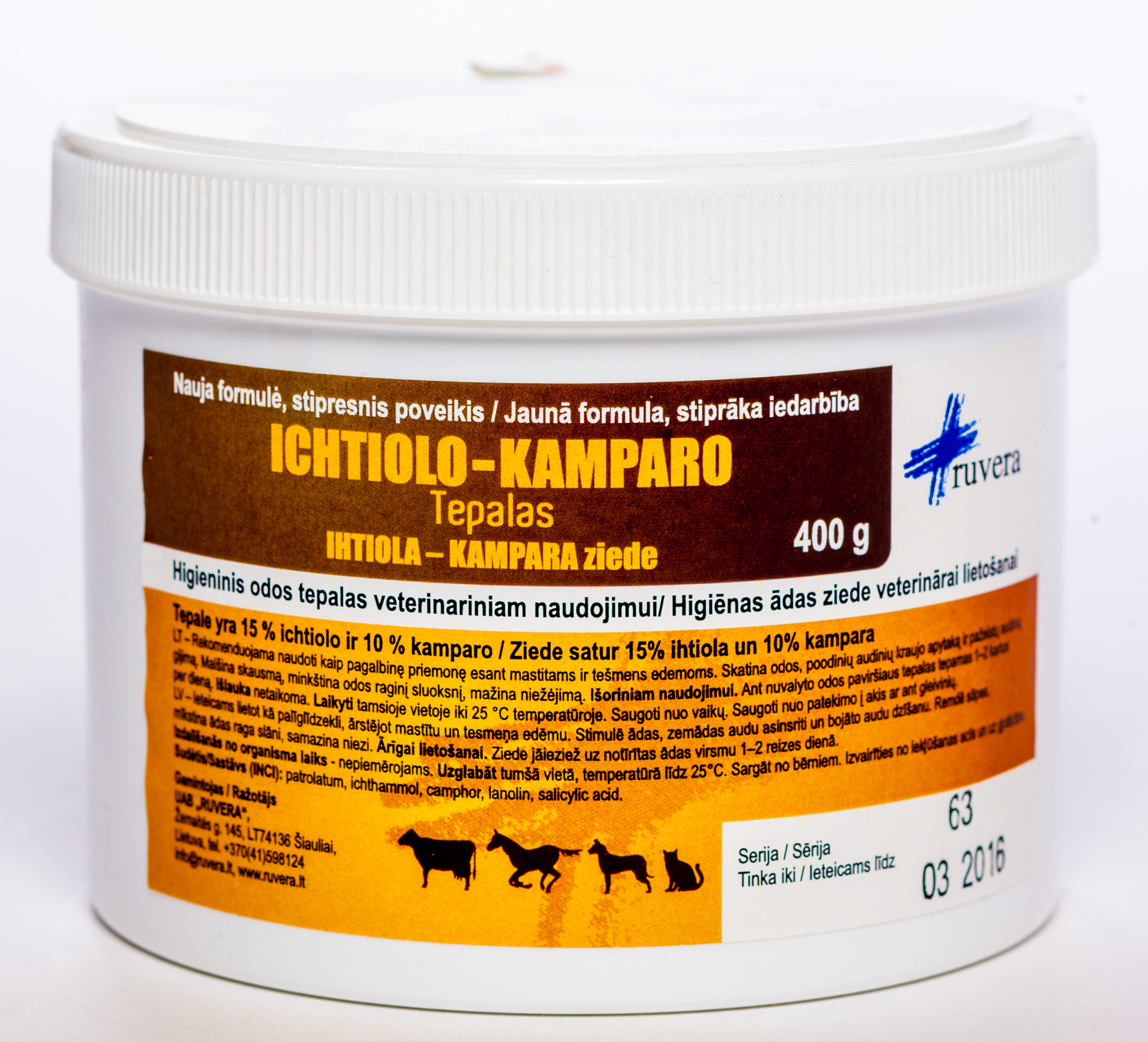 IHTIOLA-KAMPARA ZIEDE 400G - Produkta attēls 