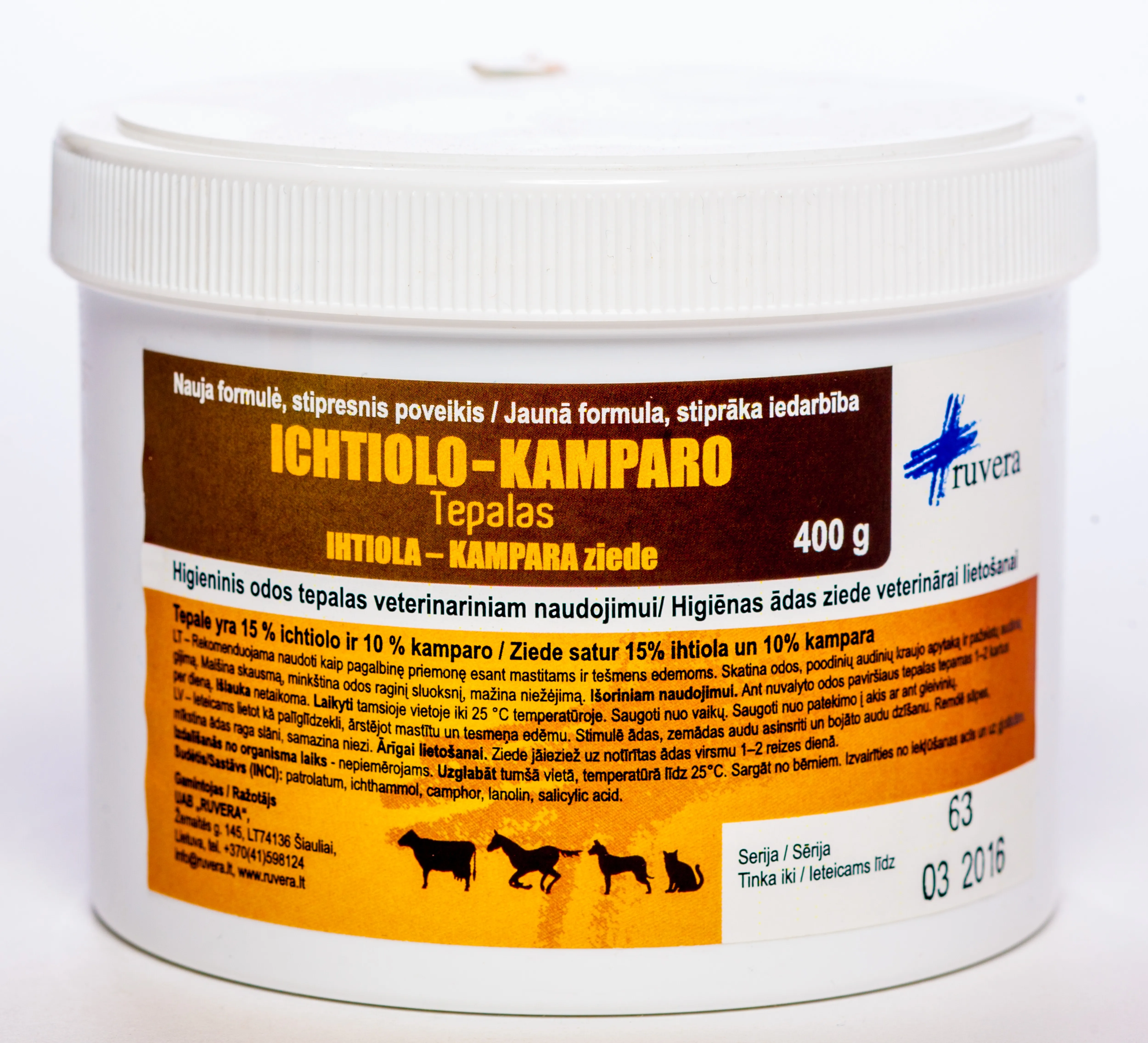 IHTIOLA-KAMPARA ZIEDE 400G - Produkta attēls 