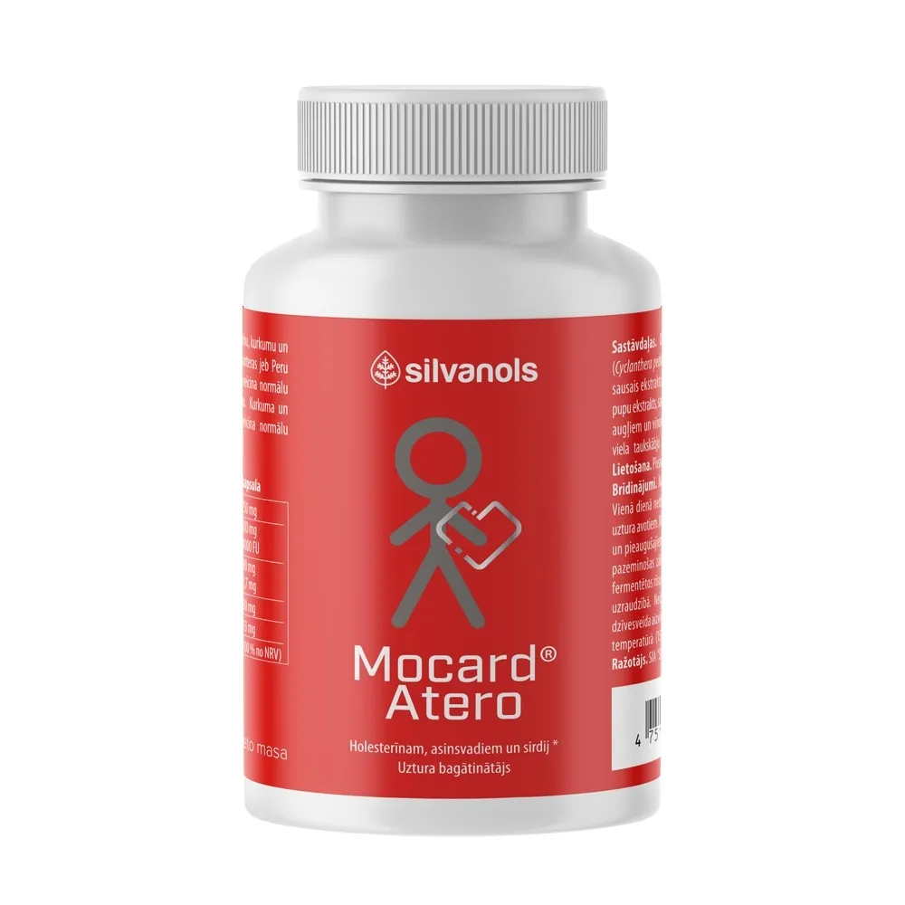 SILVANOLS Mocard Atero kapsulas, 120 gab. - Produkta attēls 