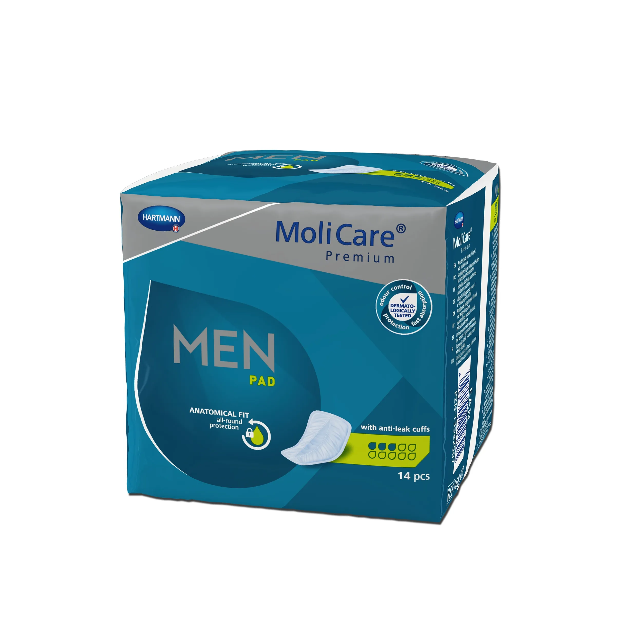 MOLICARE Prem Men Pad ieliktņi (3 piles), 14 gab - Produkta attēls 