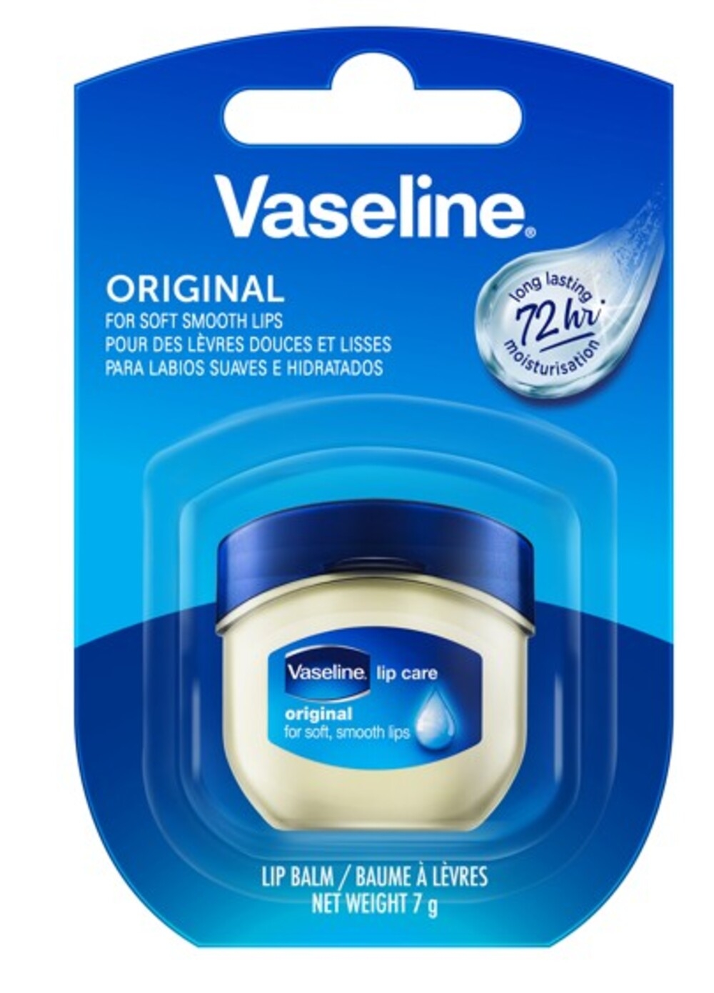 VASELINE Original lūpu balzams, 7 g. - Produkta attēls 