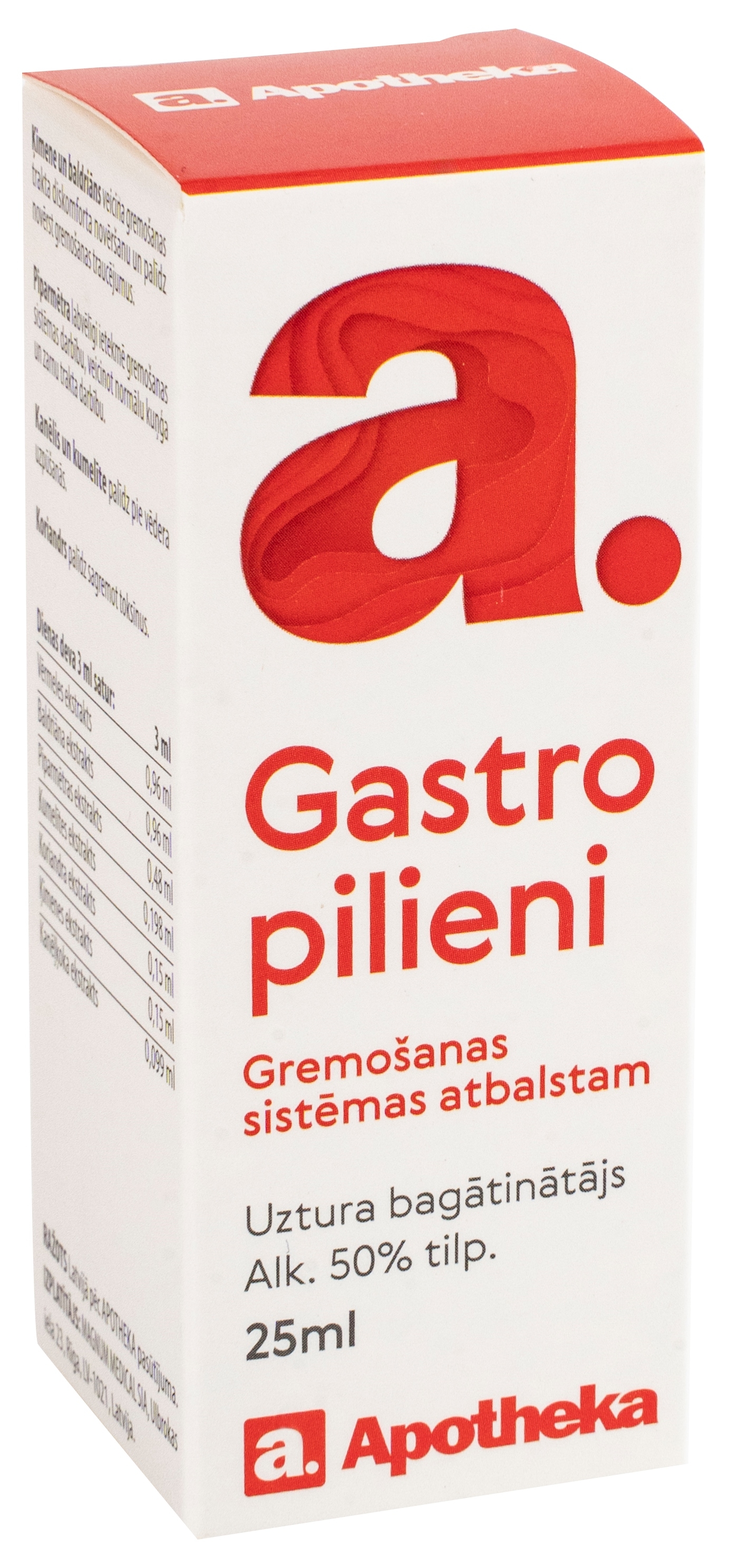 APOTHEKA Gastro pilieni, 25 ml - Produkta attēls 