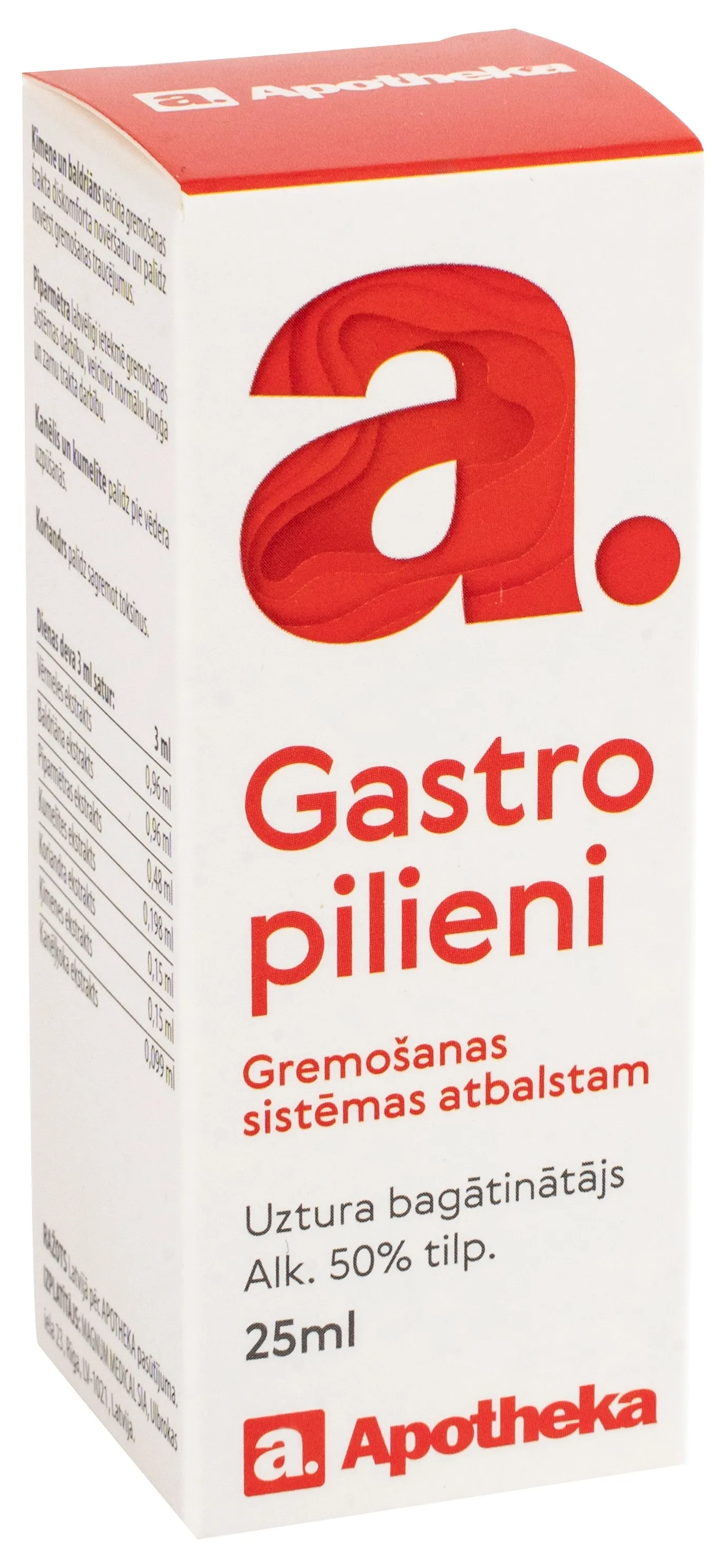 APOTHEKA Gastro pilieni, 25 ml - Produkta attēls 
