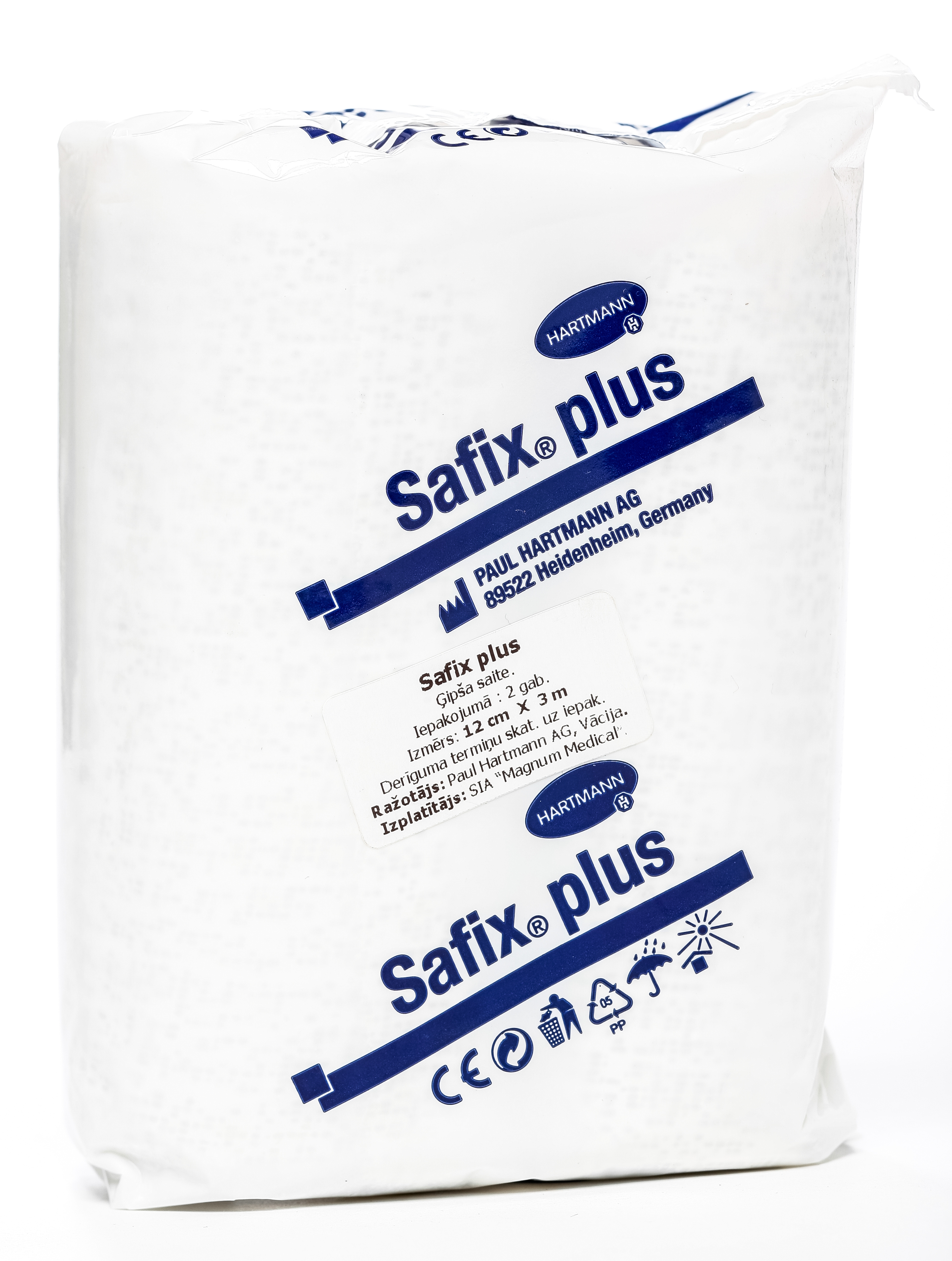 SAFIX Plus ģipša saite (12 cm x 3 m), 2 gab - Produkta attēls 