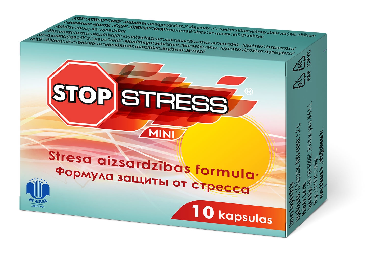 STOP-STRESS Mini kapsulas, 10 gab - Produkta attēls 