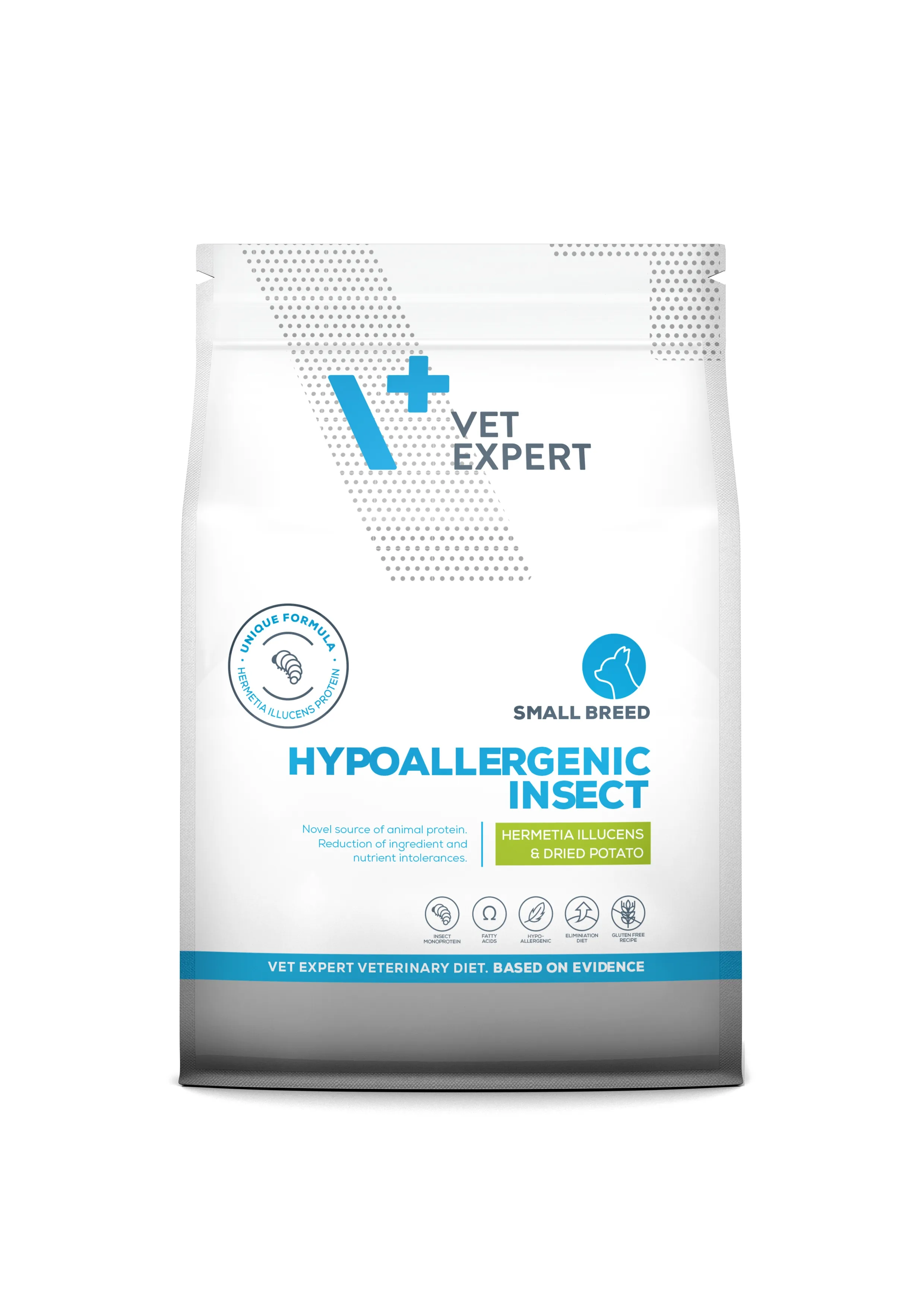 4T VD SUŅU HYPOALLERGENIC INSECT SMALL BR SAUSĀ B 2KG - Produkta attēls 