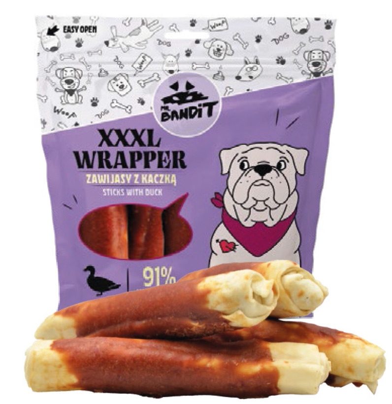 MR.BANDIT WRAPPER XXXL TĪTAS PĪLES NŪJIŅAS 20CM 500G - Produkta attēls 