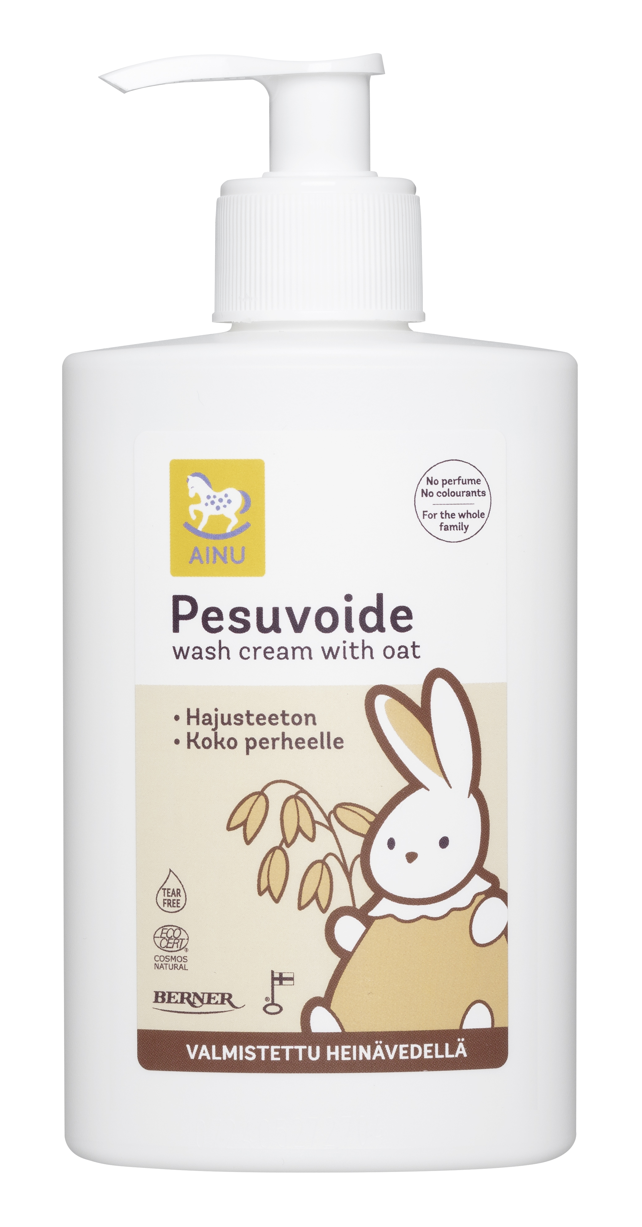 AINU Baby Eco mazgāšanās krēms ar auzām, 300 ml - Produkta attēls 