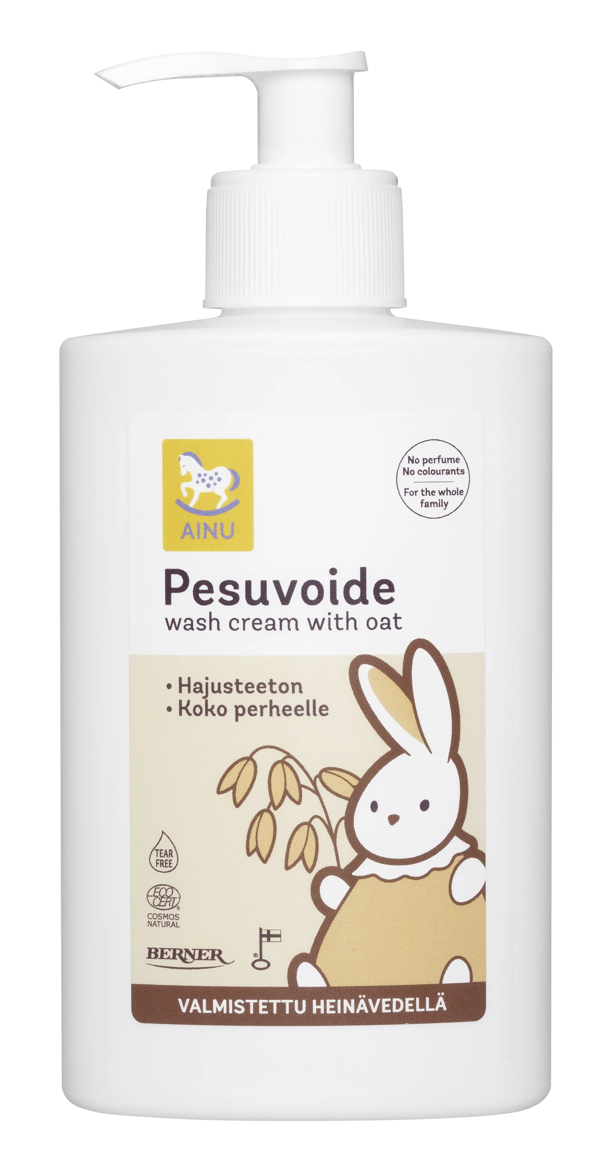 AINU Baby Eco mazgāšanās krēms ar auzām, 300 ml - Produkta attēls 