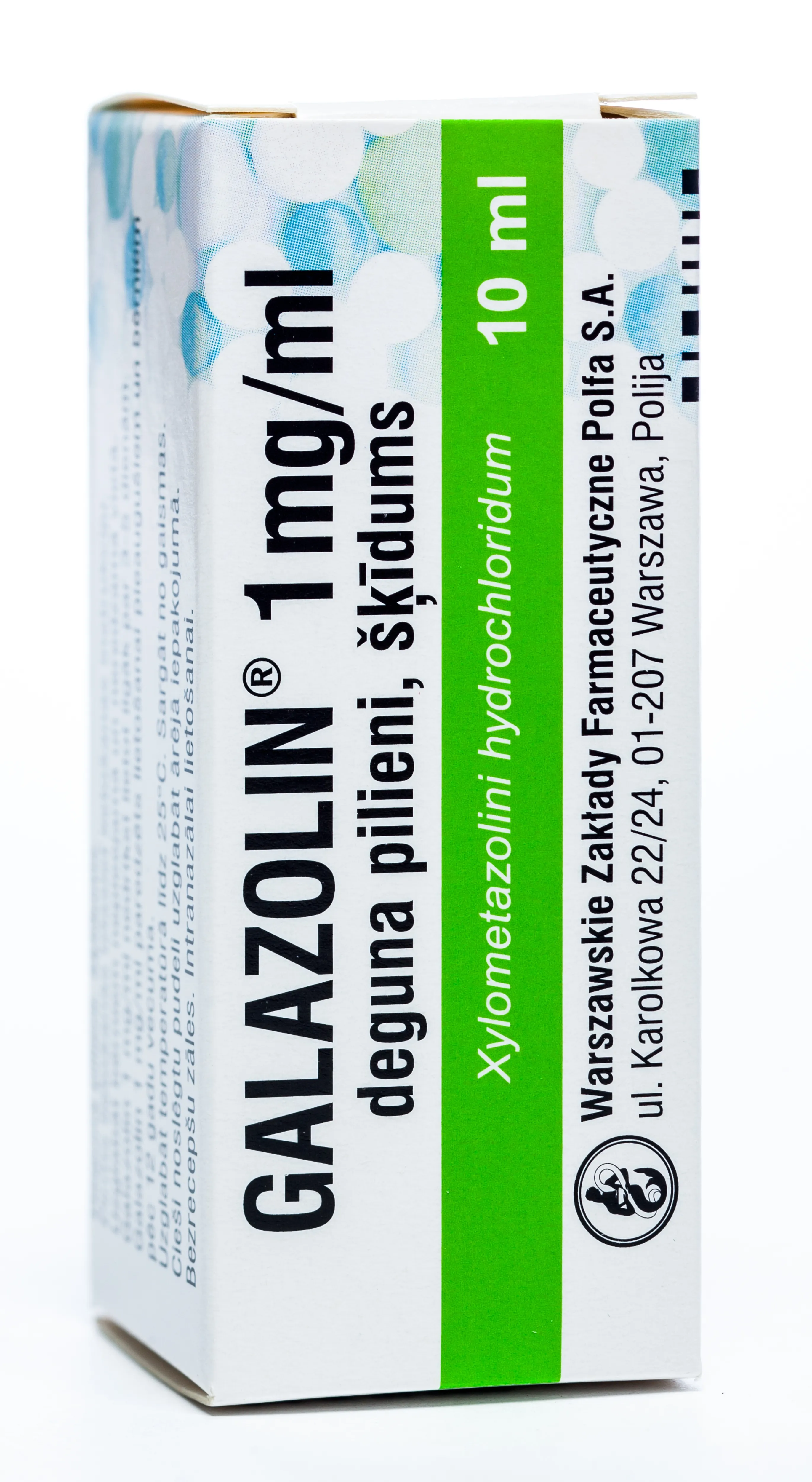 GALAZOLIN 0.1 % deguna pilieni, 10 ml - Produkta attēls 