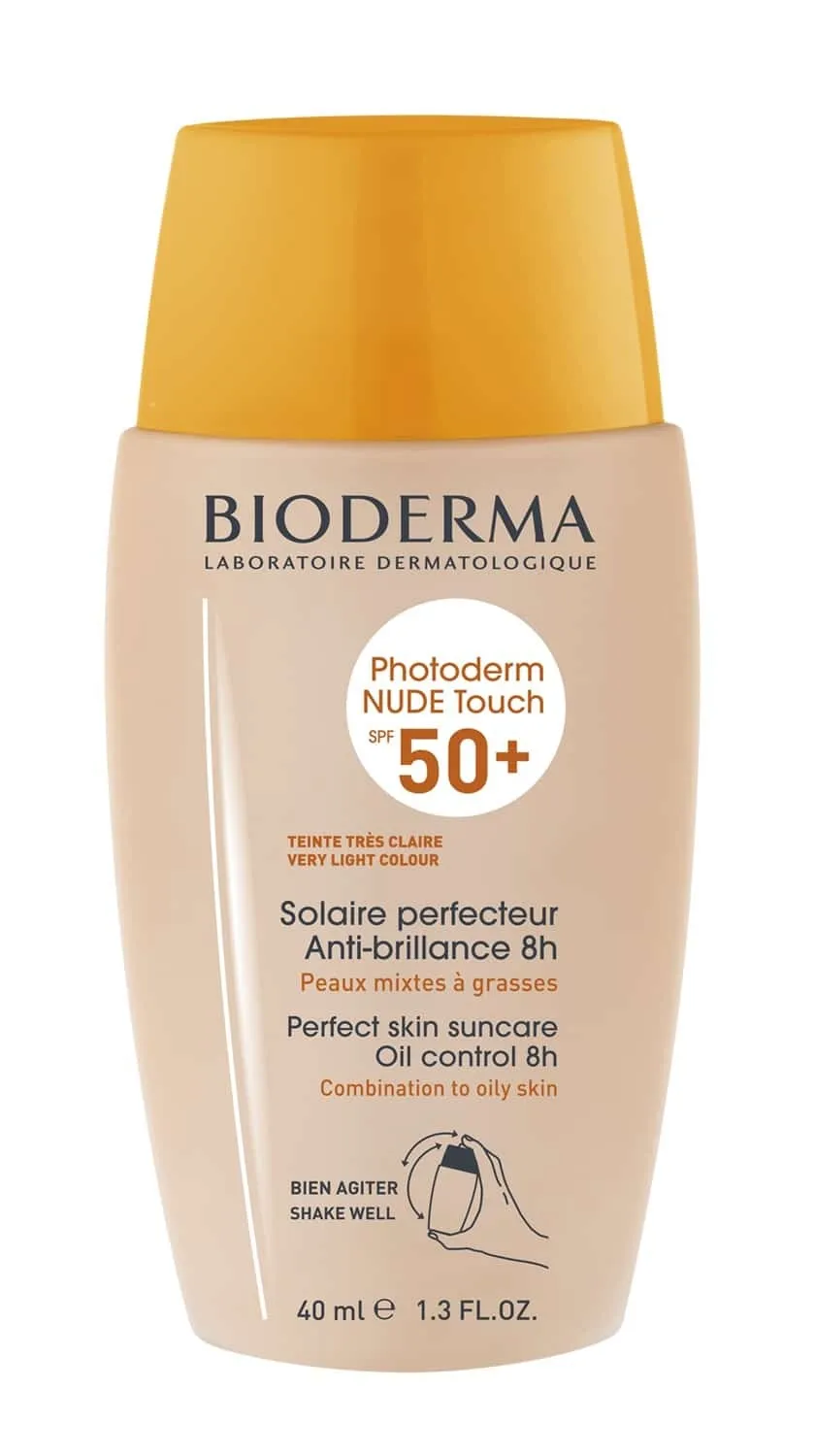 BIODERMA Photoderm NUDE Touch SPF50+ ļoti gaiši tonēts saules aizsarglīdzeklis, 40 ml - Produkta attēls 