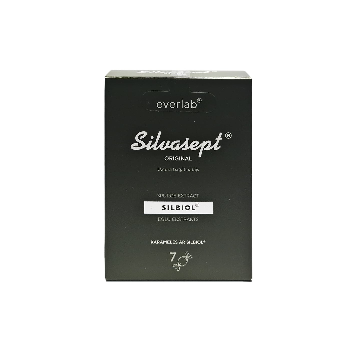 SILVASEPT Original karameles 29.4 g, 7 gab - Produkta attēls 