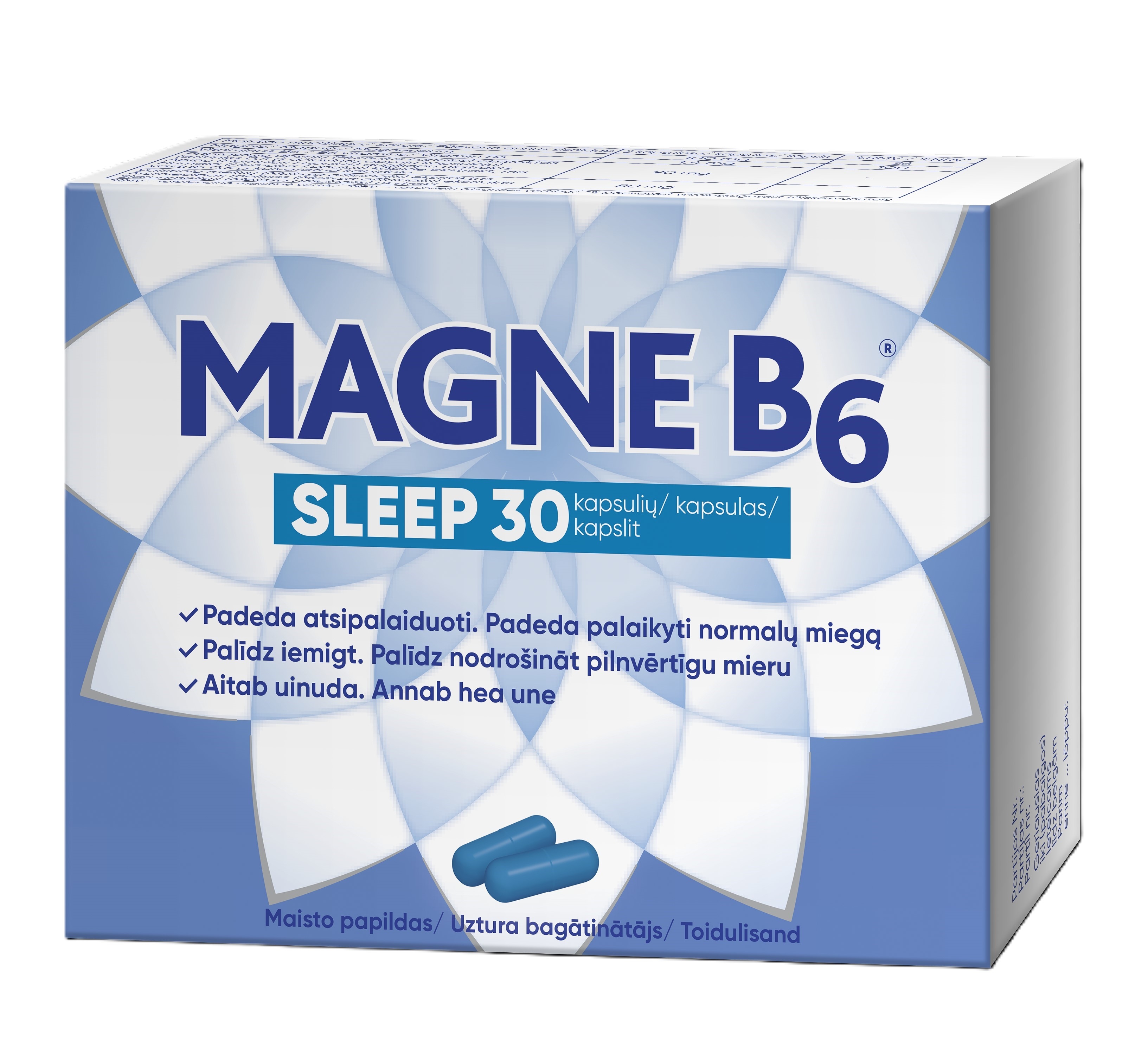 MAGNE B6 Sleep kapsulas, 30 gab - Produkta attēls 4