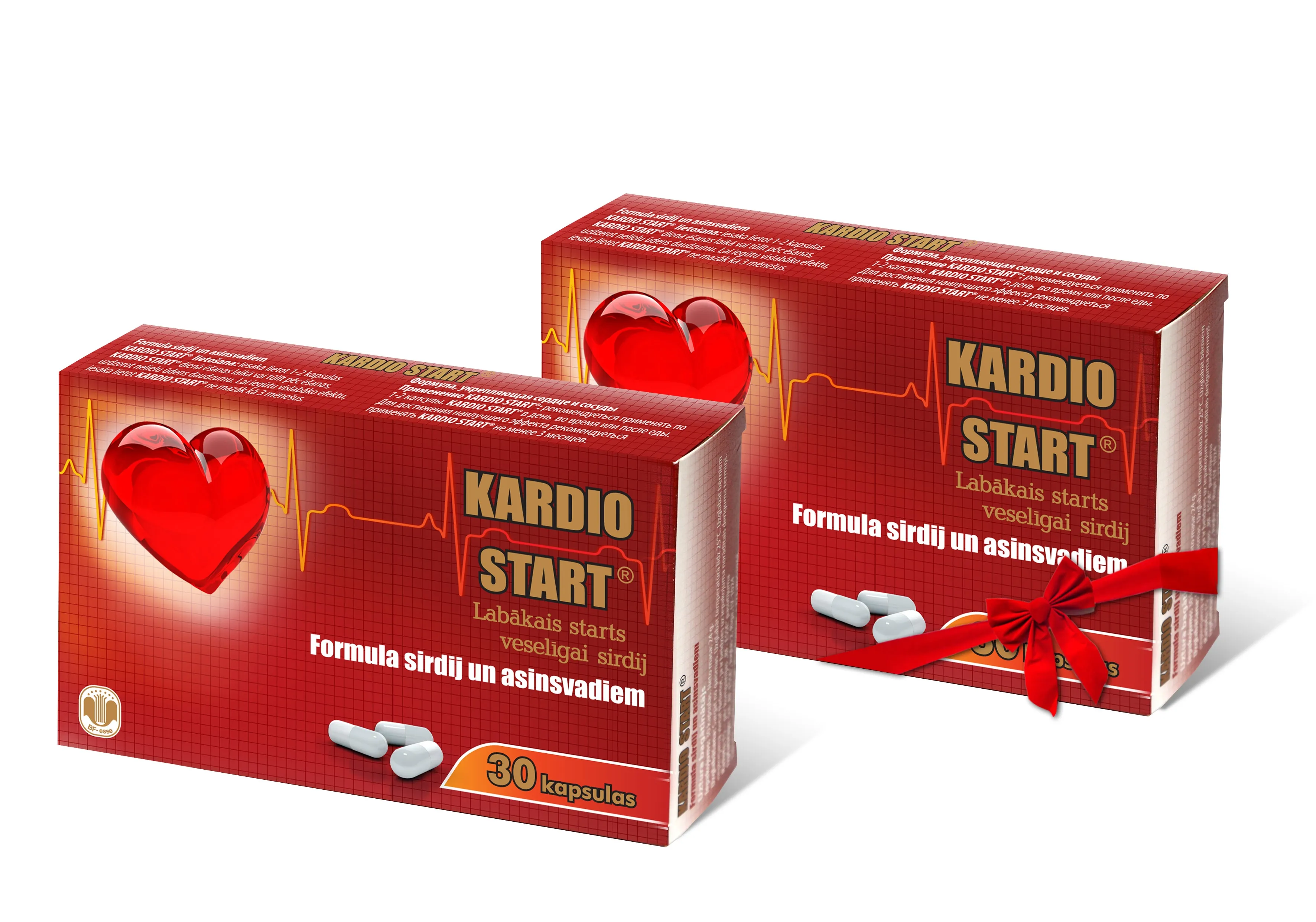 KARDIO START kapsulas (1+1), 30 gab - Produkta attēls 
