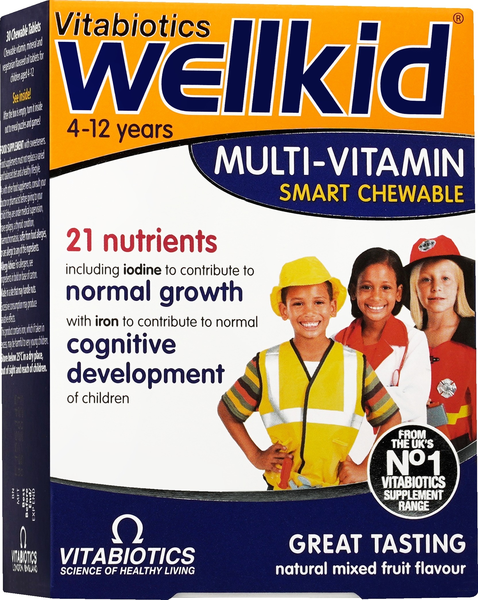 WELLKID, košļājamās tabletes N30 - Produkta attēls 