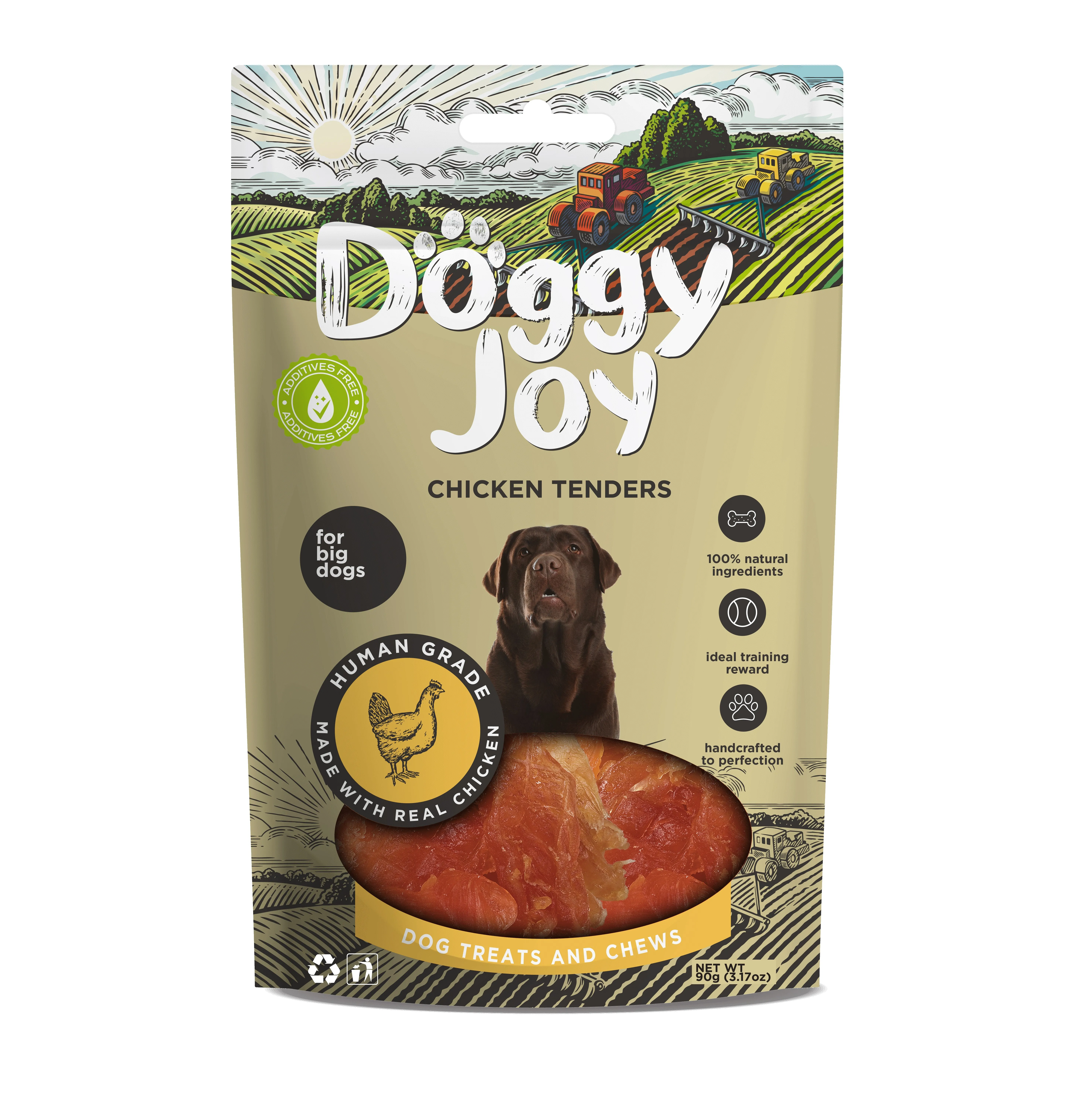 DOGGY JOY VISTAS GAĻAS IZLASE SUŅIEM 90G - Produkta attēls 
