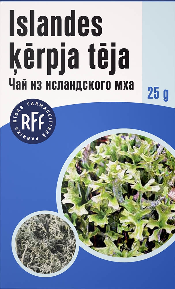 RFF Islandes ķērpja tēja, 25 g - Produkta attēls 