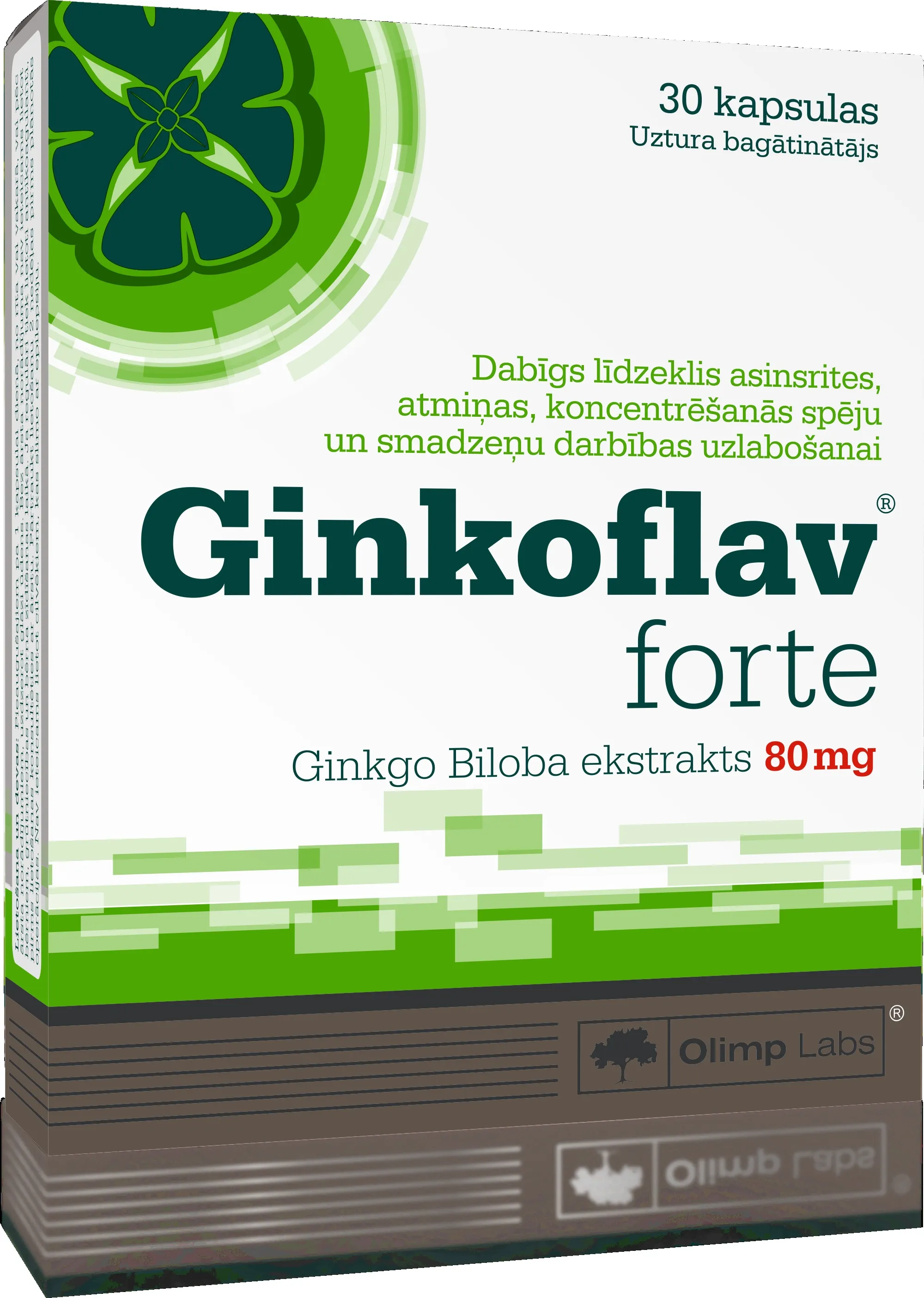 OLIMPLABS GINKOFLAV FORTE 80MG KAPS N30 - Produkta attēls 