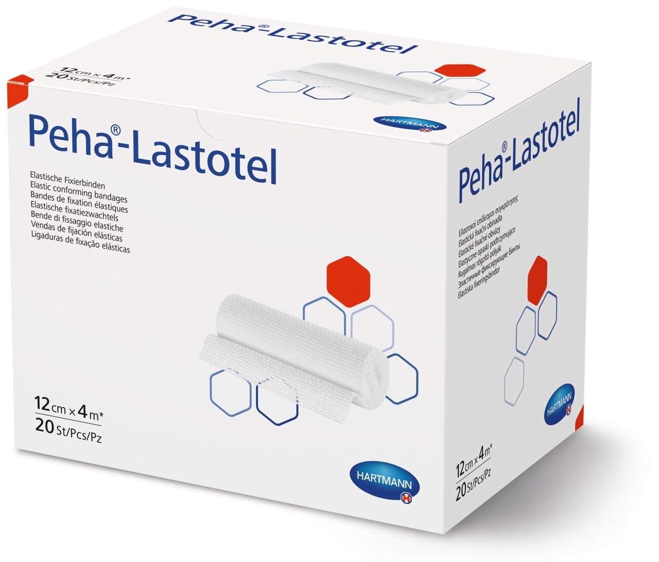 PEHA-LASTOTEL elastīga marles saite, 12 cm x 4 m - Produkta attēls 