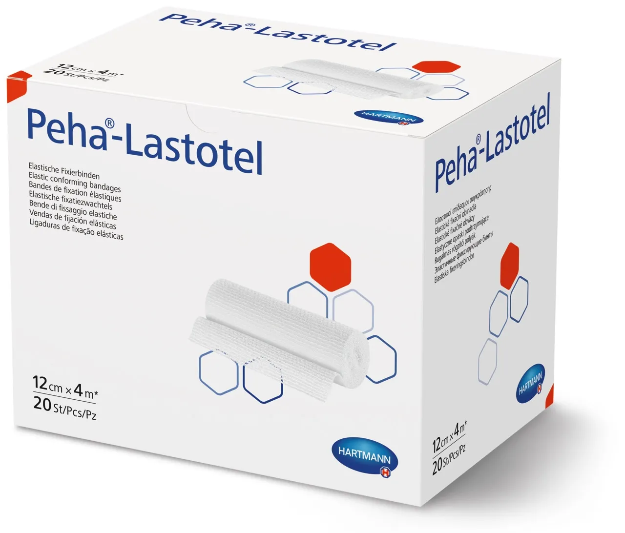 PEHA-LASTOTEL elastīga marles saite, 12 cm x 4 m - Produkta attēls 