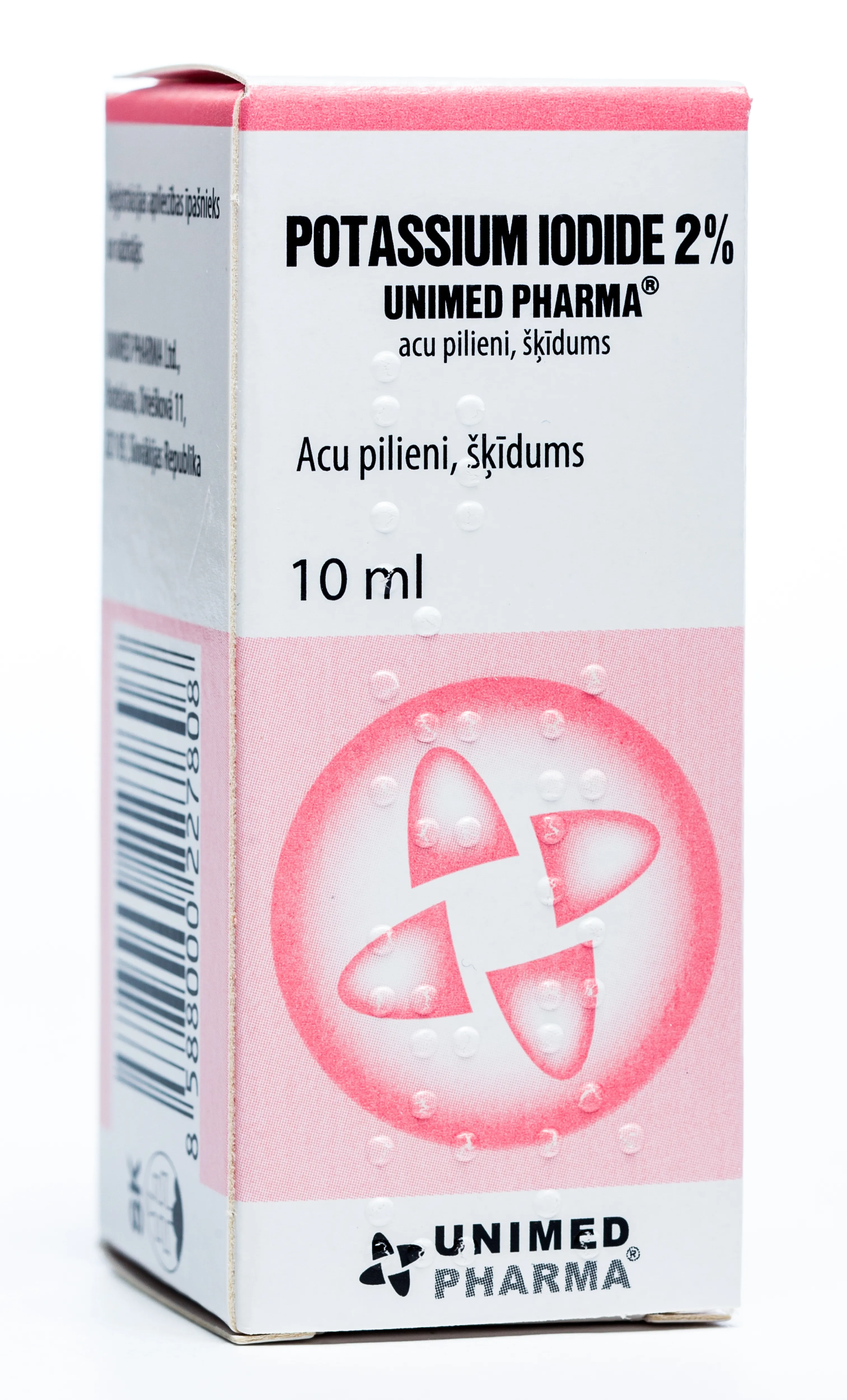 POTASSIUM Iodide acu pilieni 2 %, 10 ml - Produkta attēls 