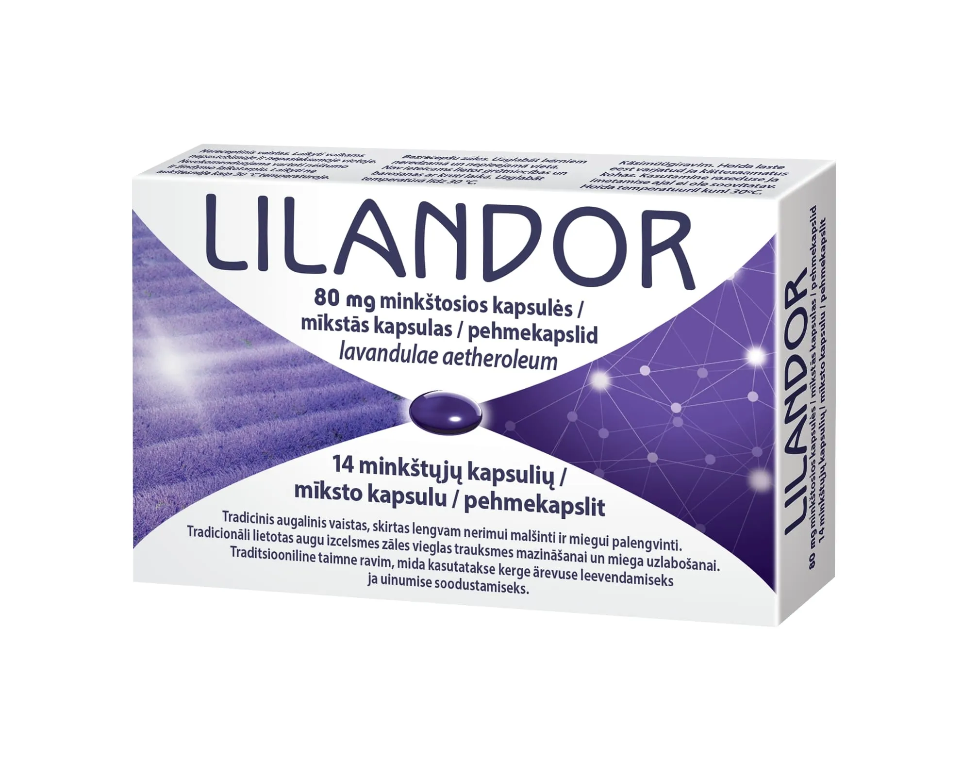 LILANDOR 80 mg kapsulas, 14 gab. - Produkta attēls 