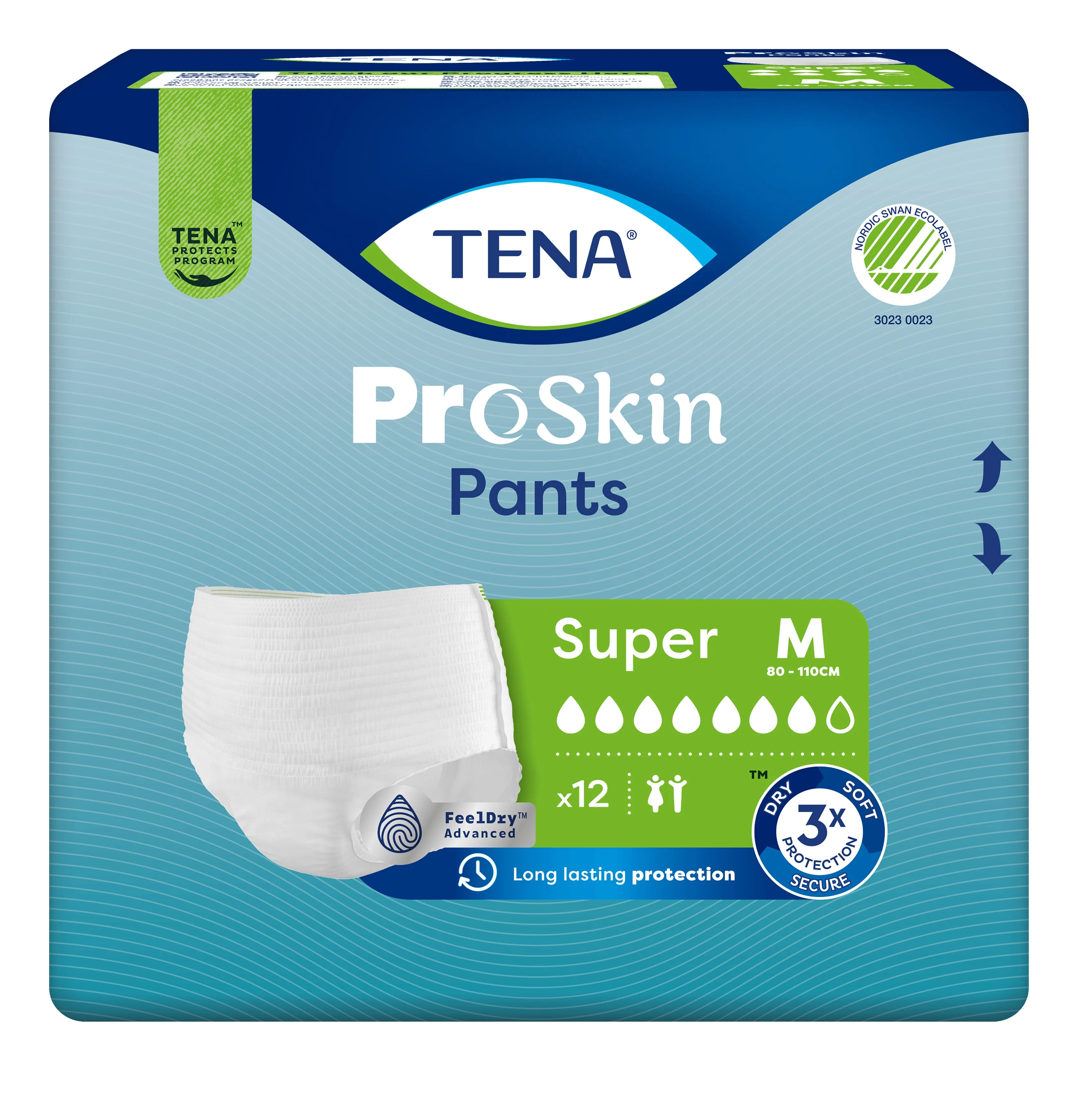 TENA Pants Super biksītes M izmērs, 12 gab. - Produkta attēls 
