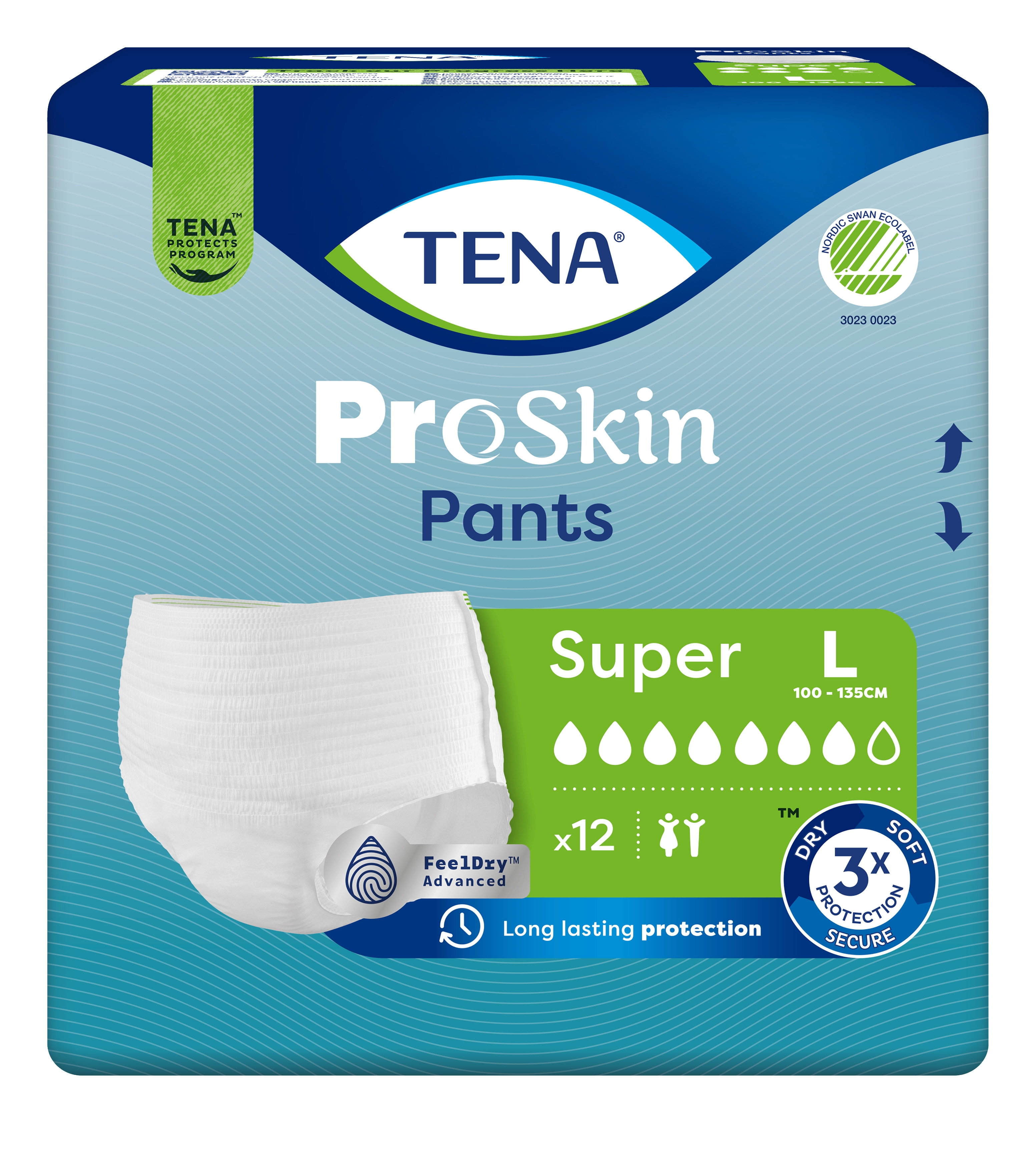 TENA Pants Super biksītes L izmērs, 12 gab. - Produkta attēls 