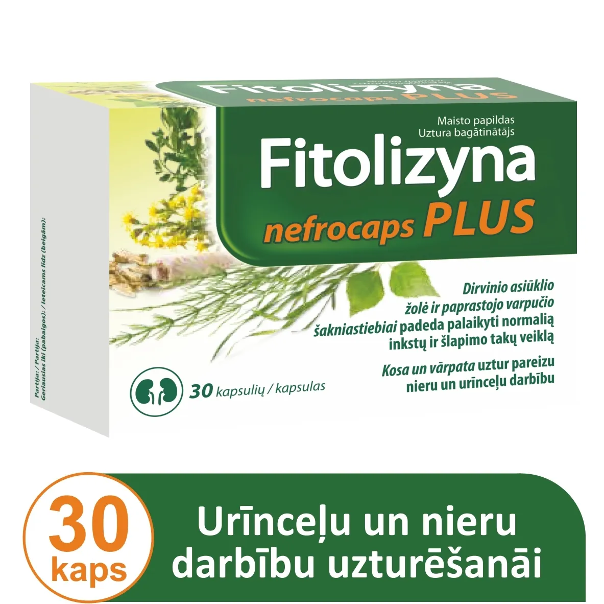 FITOLIZYNA Nefrocaps Plus kapsulas, 30 gab. - Produkta attēls 6
