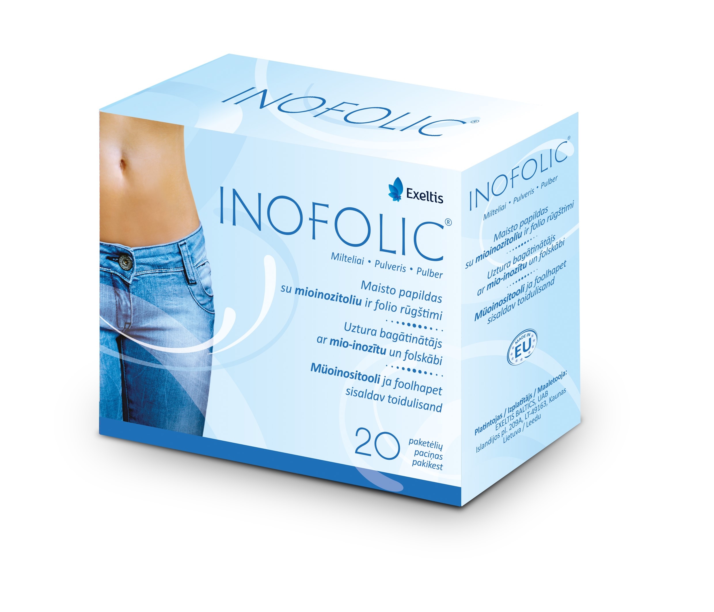 INOFOLIC pulveris, 20 gab - Produkta attēls 
