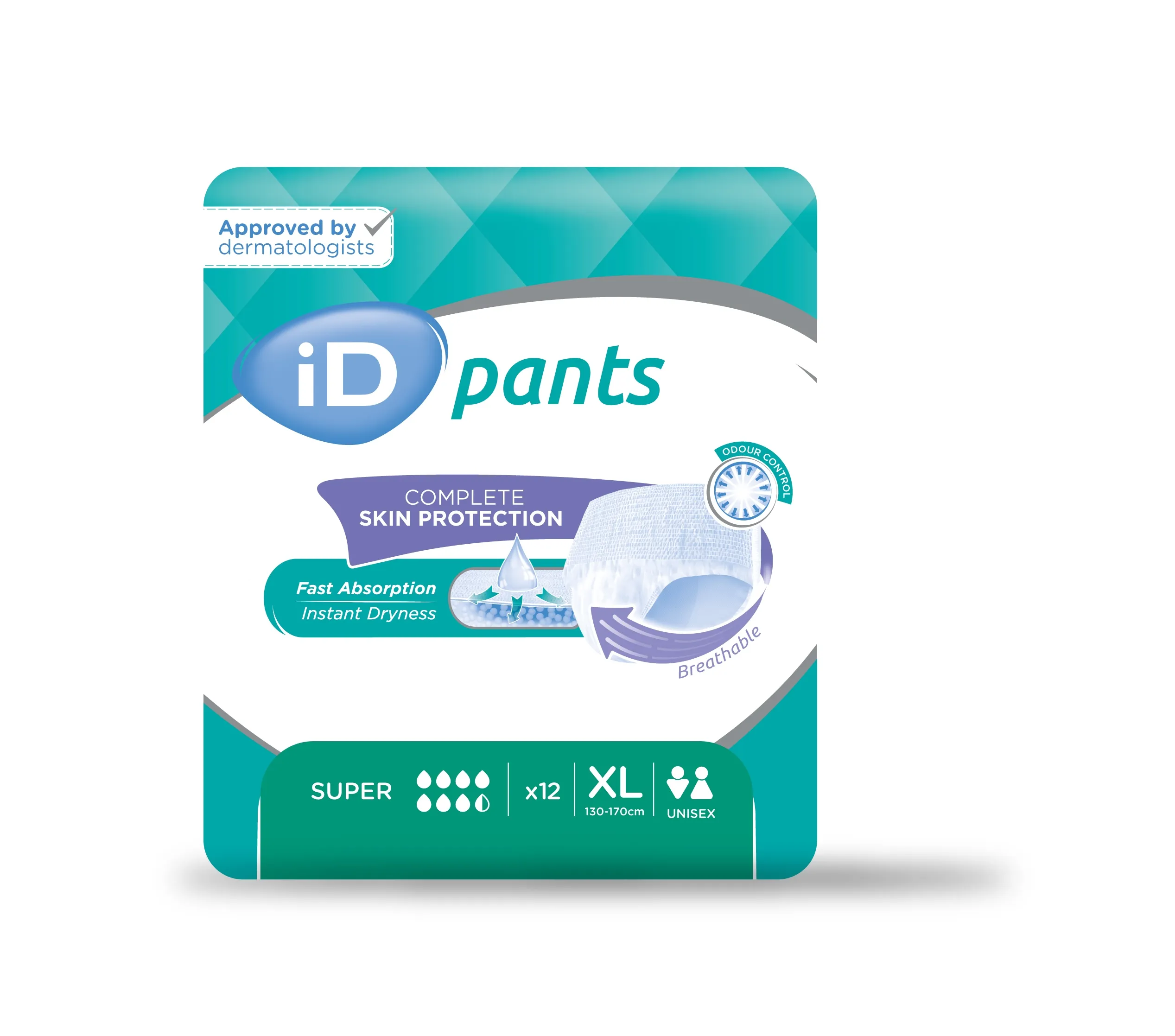 ID Pants  SENSITIVE Super XL uzsūcošās bikses, 12 gab. - Produkta attēls 