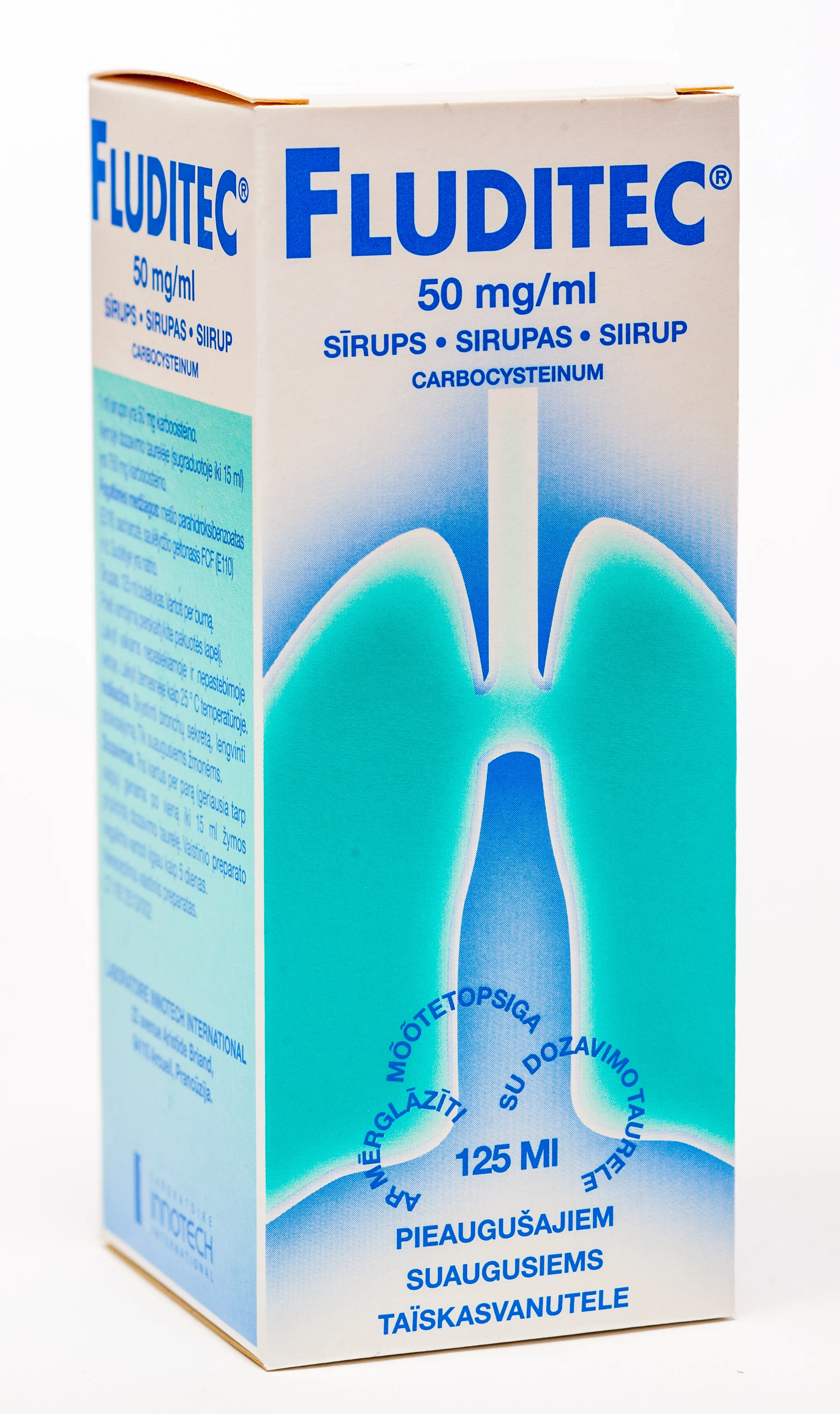 FLUDITEC 5 % sīrups, 125 ml - Produkta attēls 