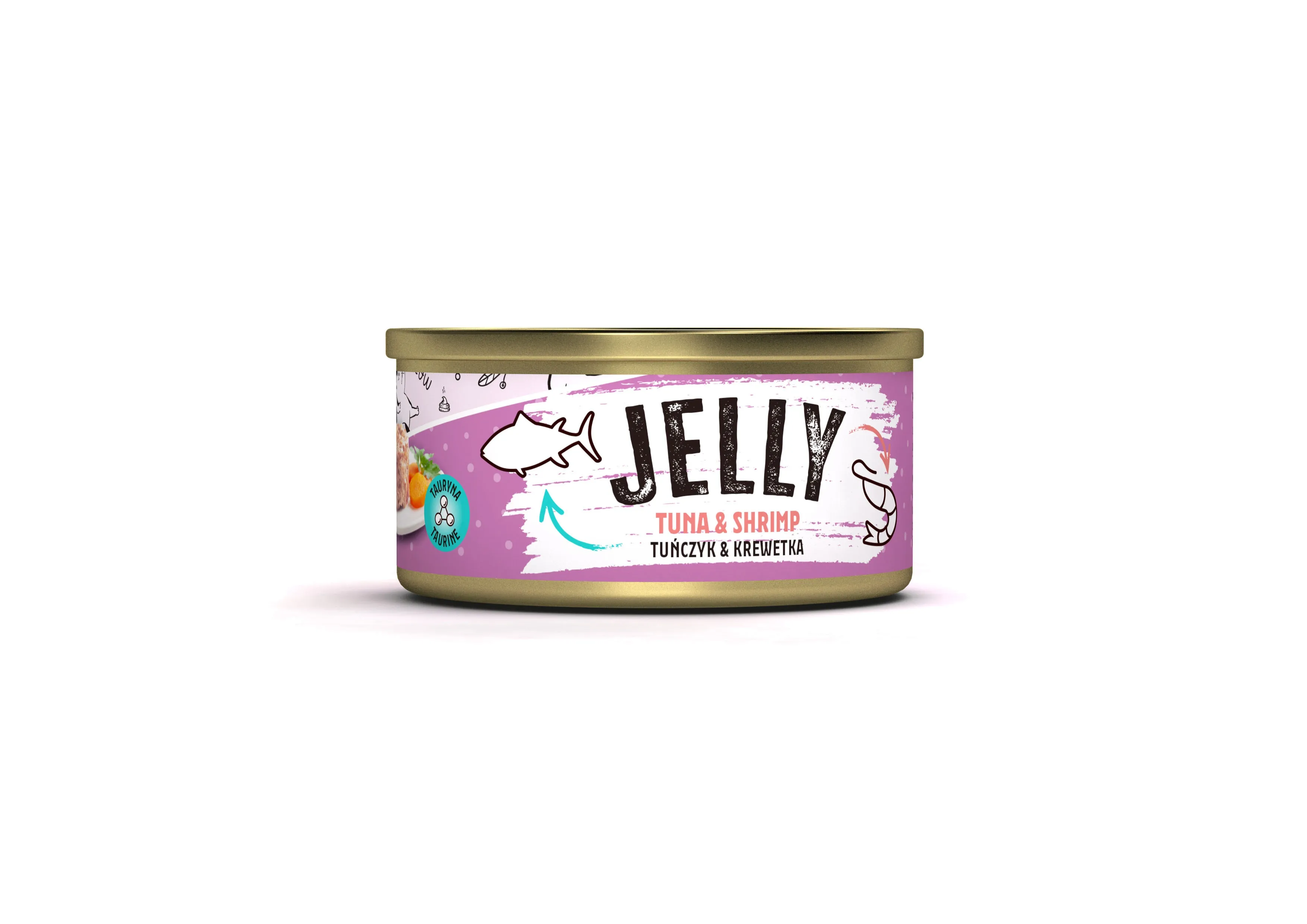 MR.BANDIT CAT JELLY KONS TUNA/SHRIMP /TUN/GARN ŽELEJĀ 80G /1667 - Produkta attēls 
