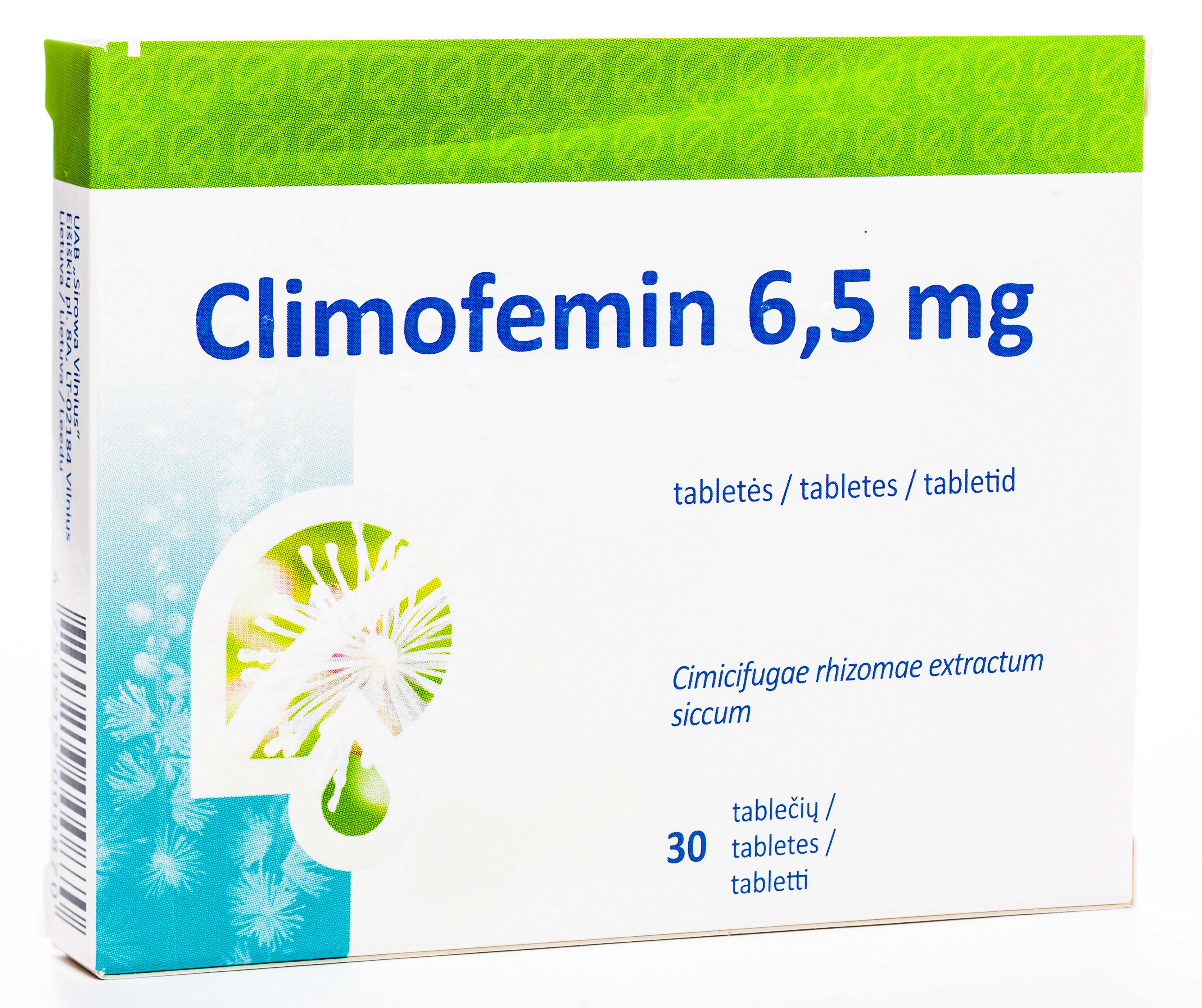 CLIMOFEMIN 6.5MG TABLETES N30 - Produkta attēls 