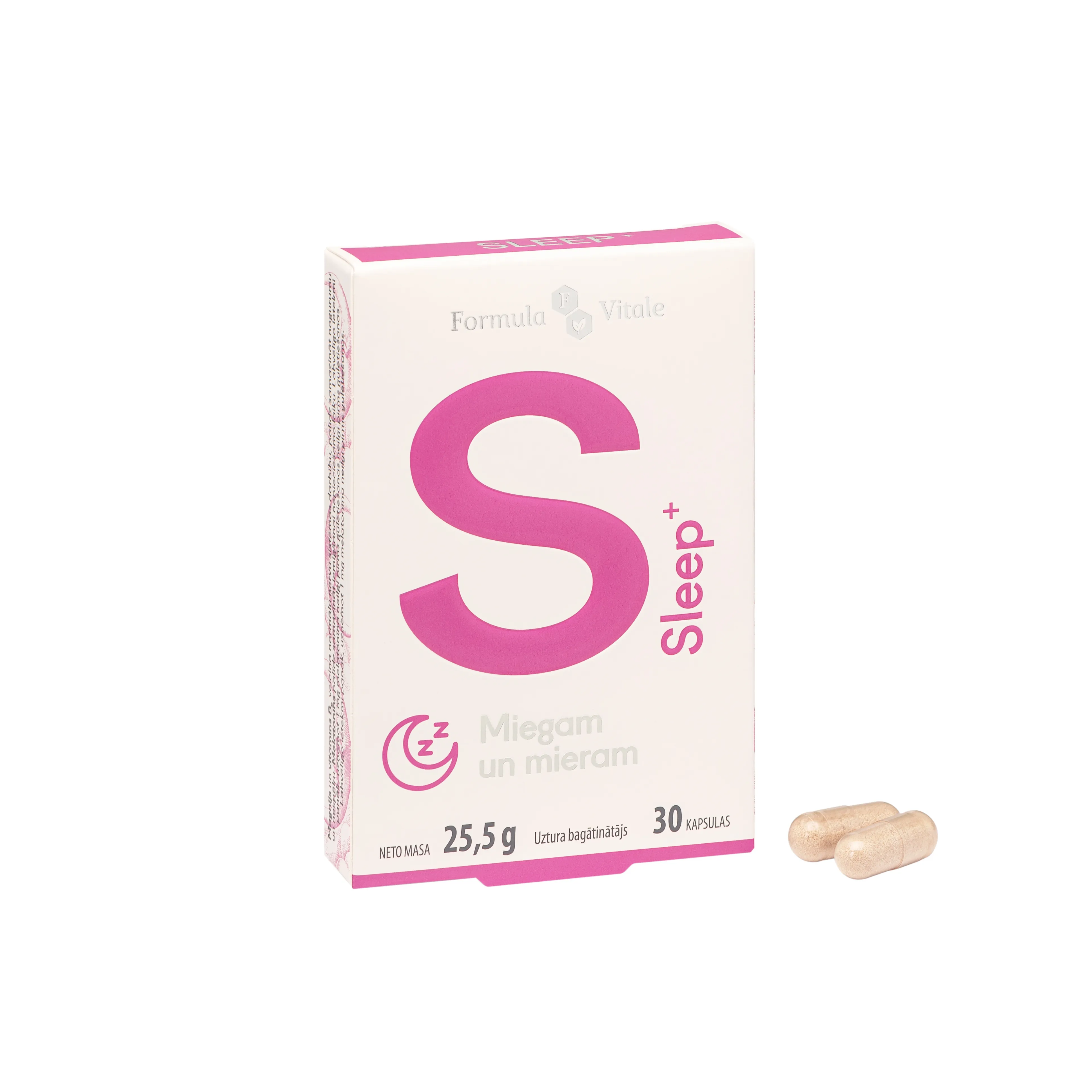 FORMULA VITALE Sleep+ kapsulas, 30 gab. - Produkta attēls 