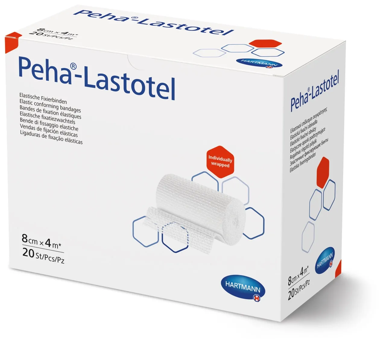 PEHA-LASTOTEL elastīga marles saite, 8 cm x 4 m - Produkta attēls 