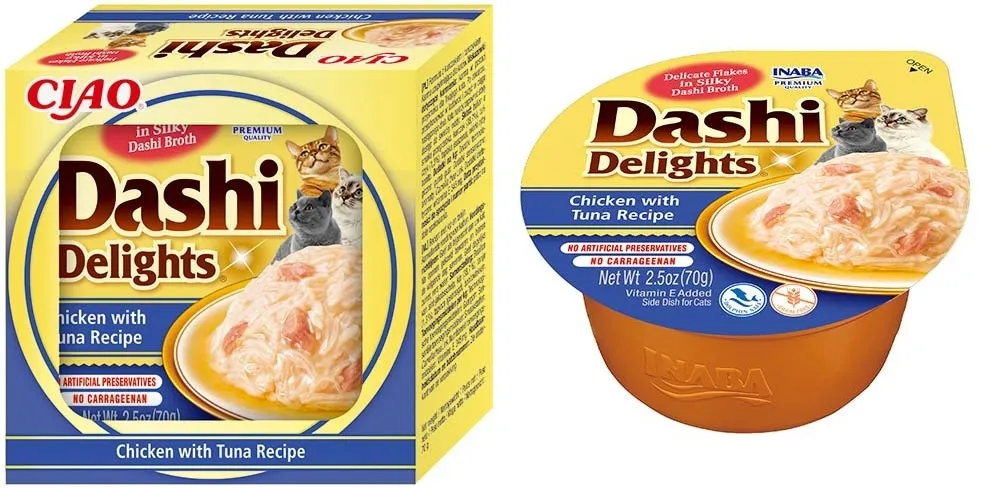 Churu Ciao Dashi Delights kaķiem, vista&tuncis buljonā 70g N6 - Produkta attēls 