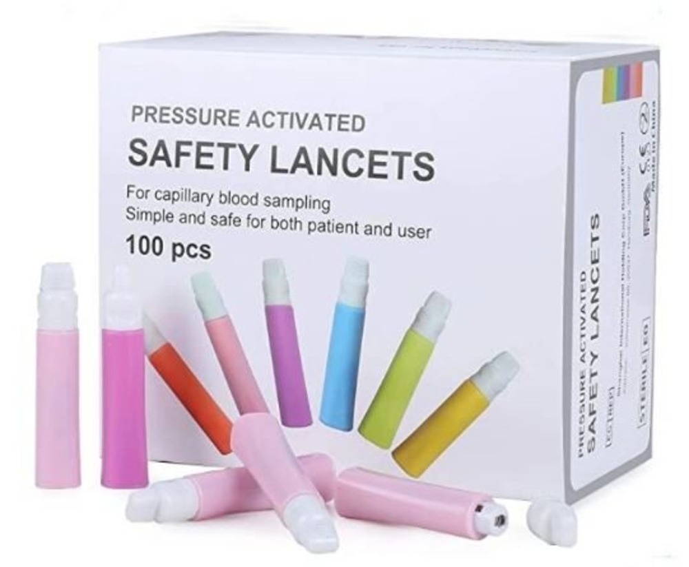 SAFETY lancetes, 100 gab. - Produkta attēls 
