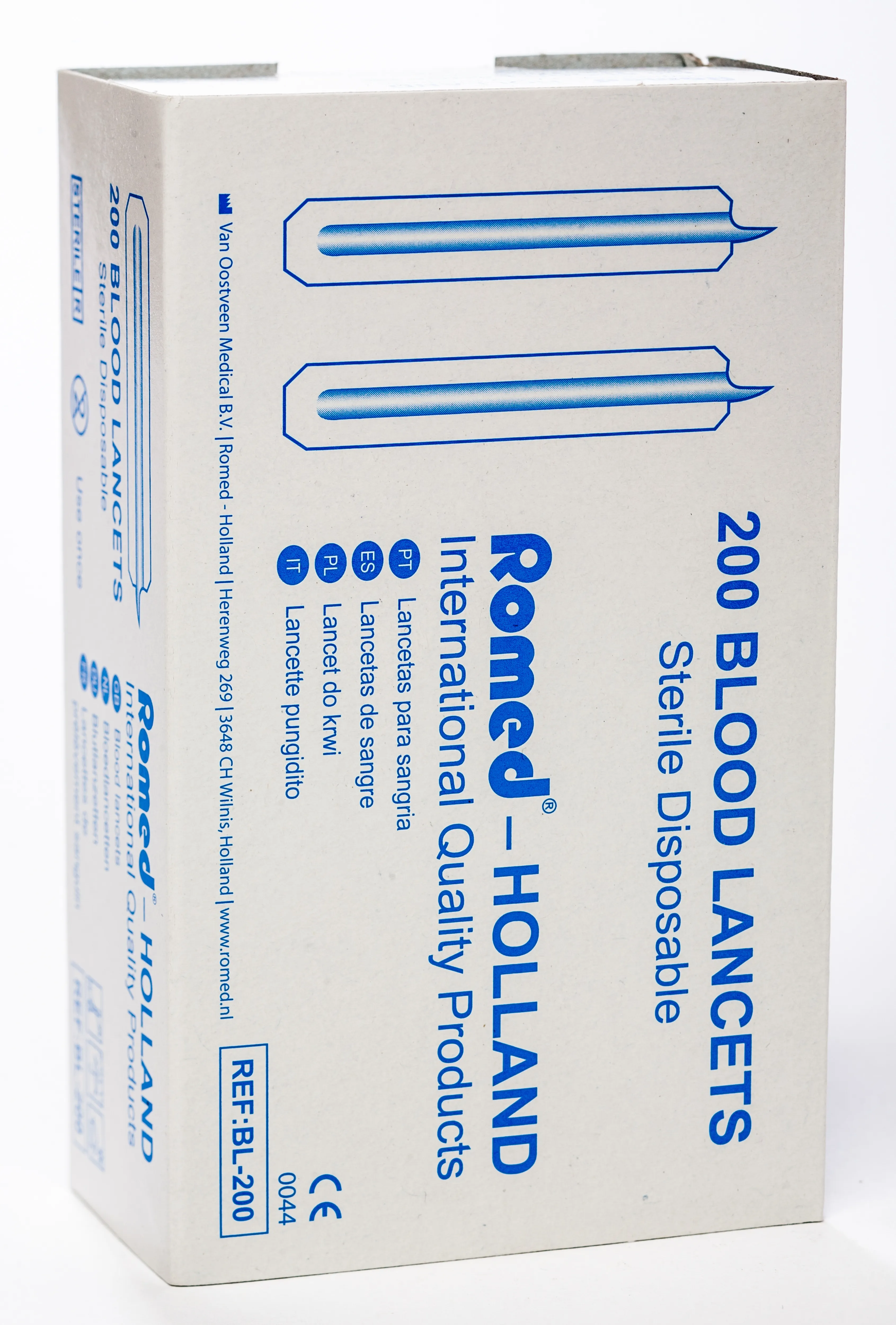ROMED lancetes, 200 gab - Produkta attēls 