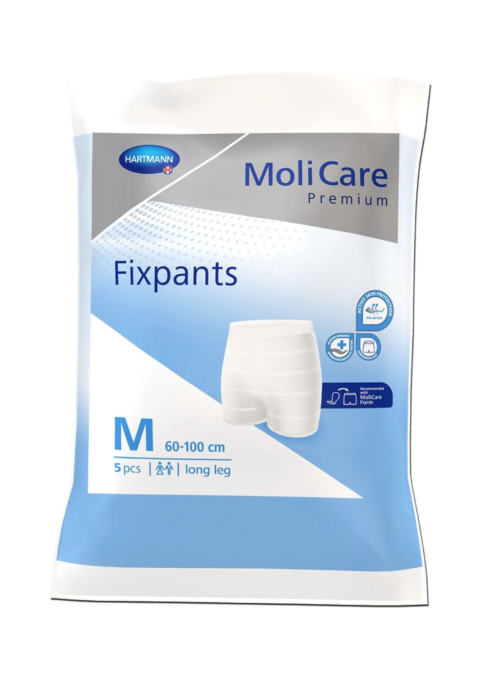 MOLICARE Fixpants Long biksītes (M izmērs), 5 gab - Produkta attēls 