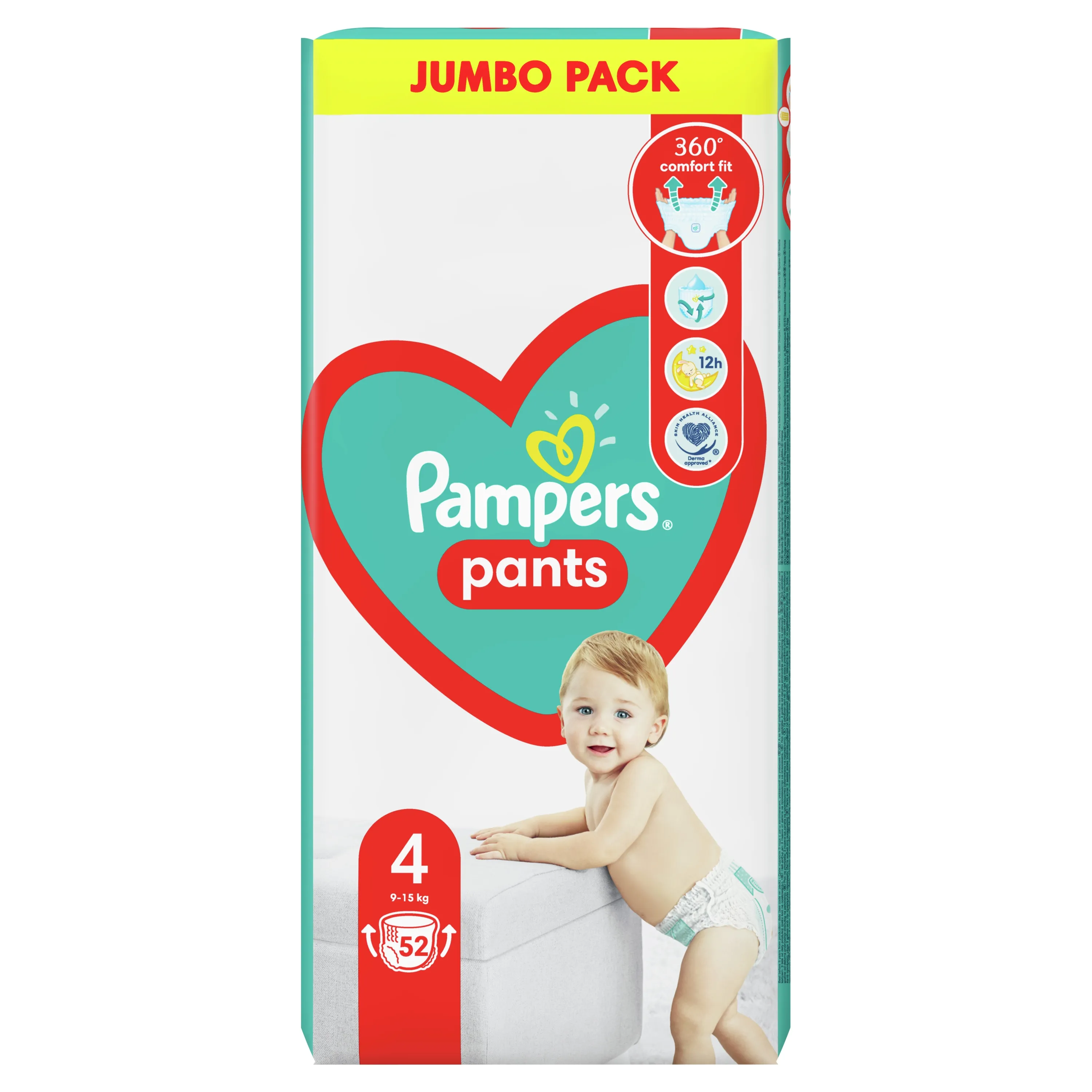 Pampers Pants  Jumbo Pack S4, 52 gab. - Produkta attēls 