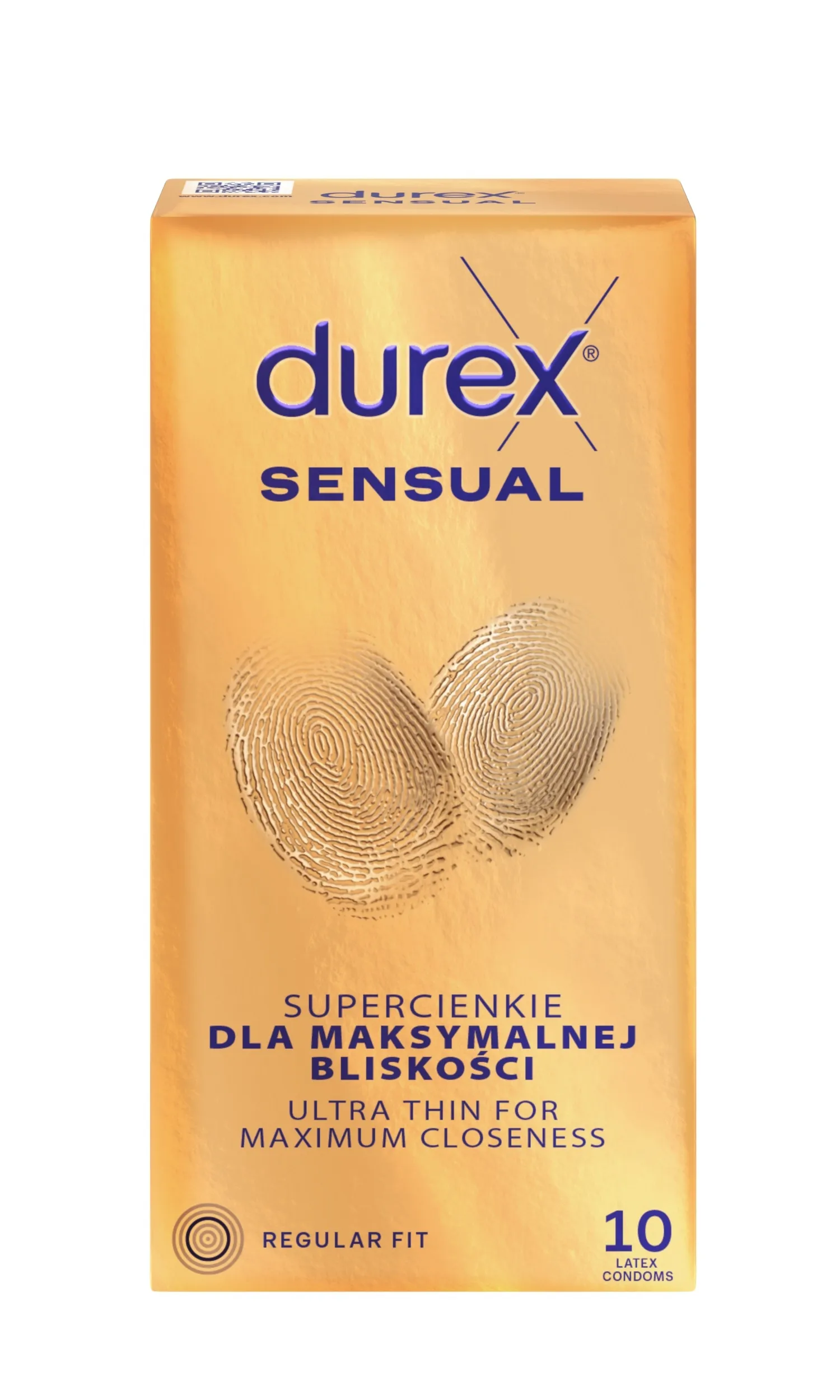 DUREX Sensual prezervatīvi, 10 gab. - Produkta attēls 