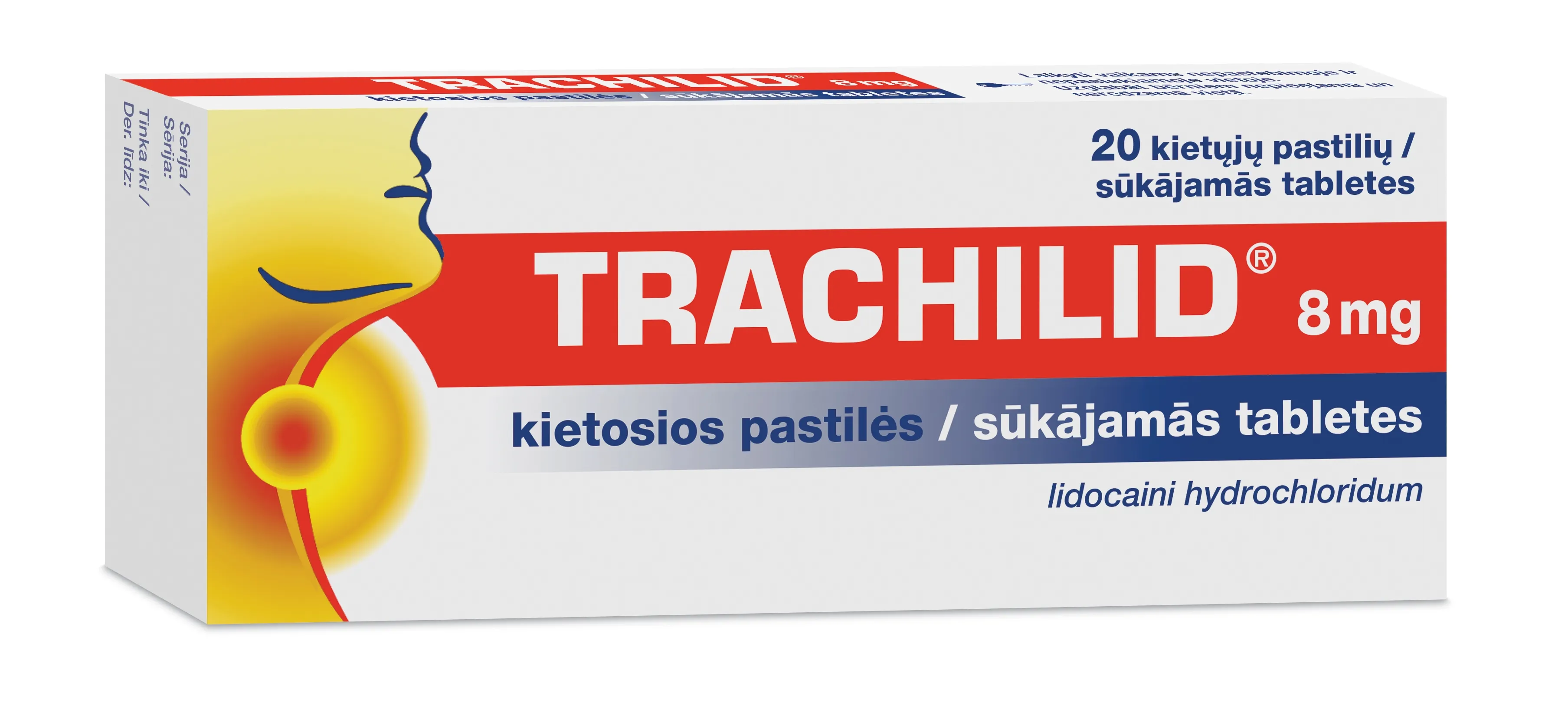 TRACHILID SŪKĀJĀMĀS TABLETES 8MG N20 - Produkta attēls 
