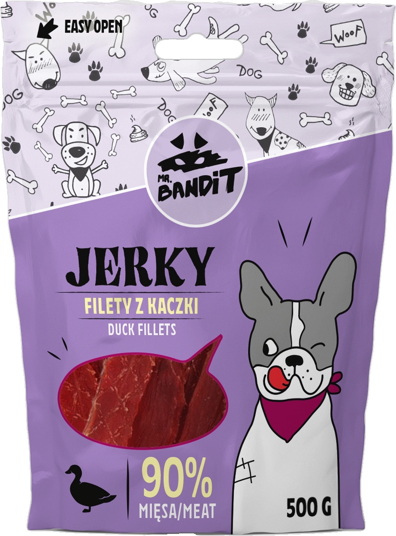 MR.BANDIT JERKY VĪTINĀTAS PĪLES FILEJAS 500G - Produkta attēls 