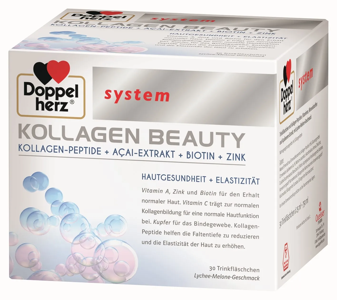 DOPPELHERZ® System kollagen beauty ampulas 25 ml, 30 gab. - Produkta attēls 